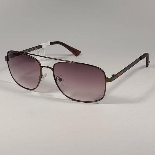 Timberland Rectangle Sunglasses Light Brown Metal Frame Lens TB7175 46F