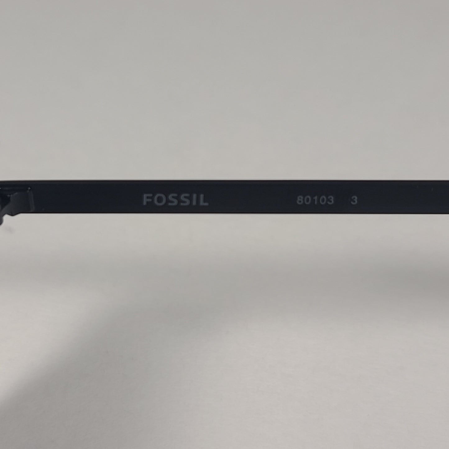 Fossil FM151 Aviator Pilot Style Sunglasses Matte Black Frame Gray Lens 61mm