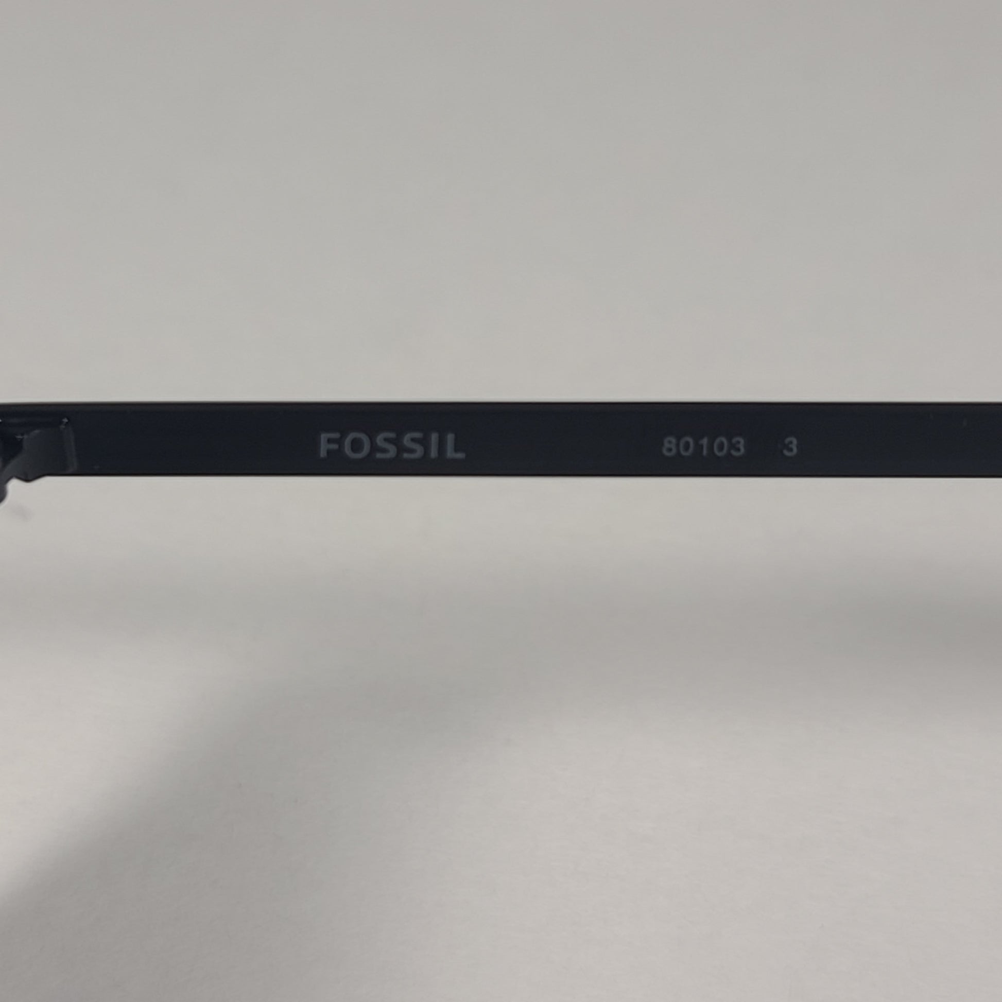 Fossil FM151 Aviator Pilot Style Sunglasses Matte Black Frame Gray Lens 61mm