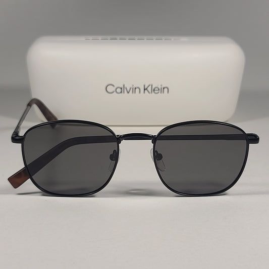 Calvin Klein CK20122S 001 Designer Sunglasses Matte Black With Green Tinted Lens