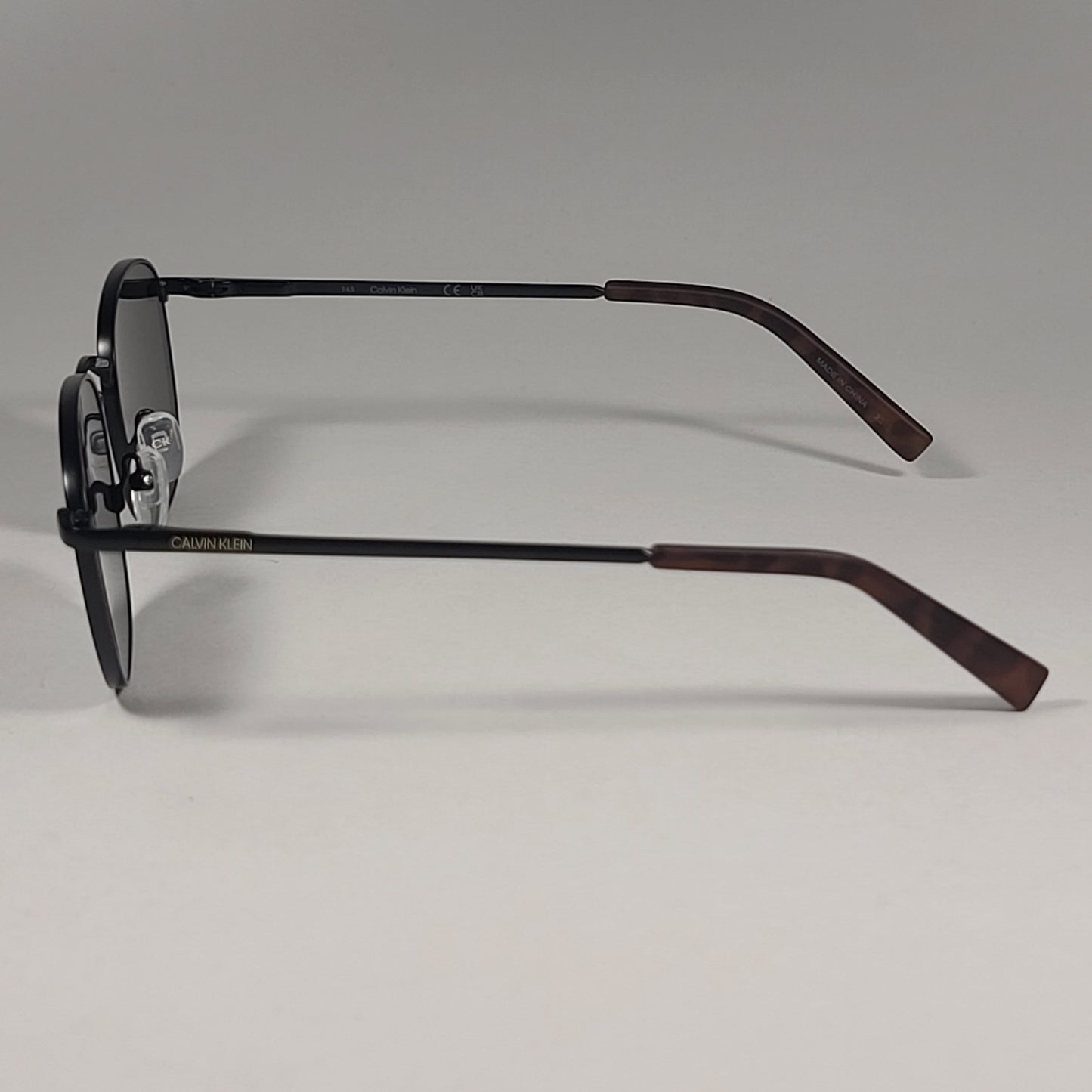 Calvin Klein CK20122S 001 Designer Sunglasses Matte Black With Green Tinted Lens