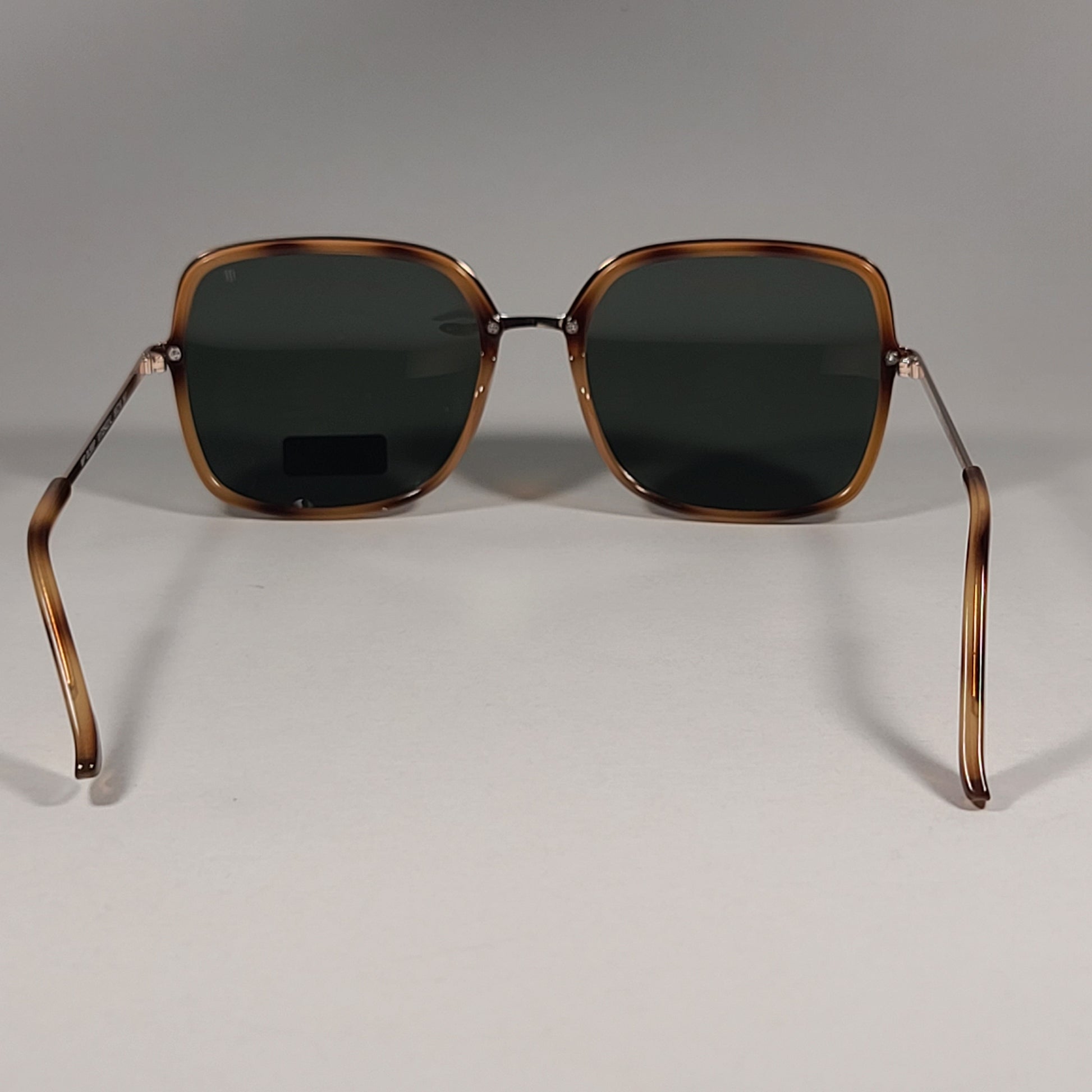 Tommy Hilfiger WP OL558P Polarized Pilot Sunglasses Gold Havana Frame Green Lens