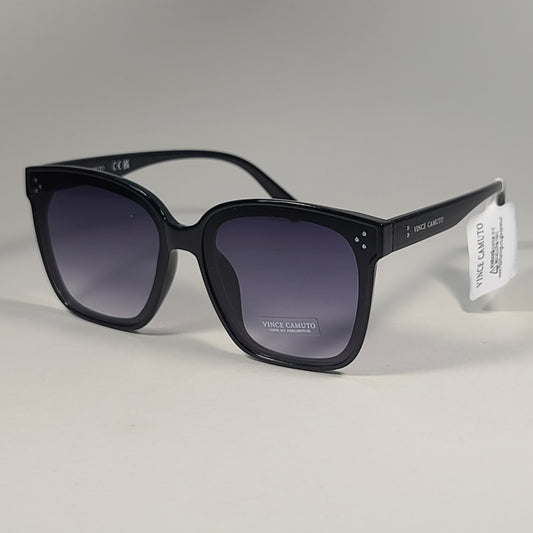 Vince Camuto VC965 OX Oversize Sunglasses Black Frame Gray Smoke Gradient Lens