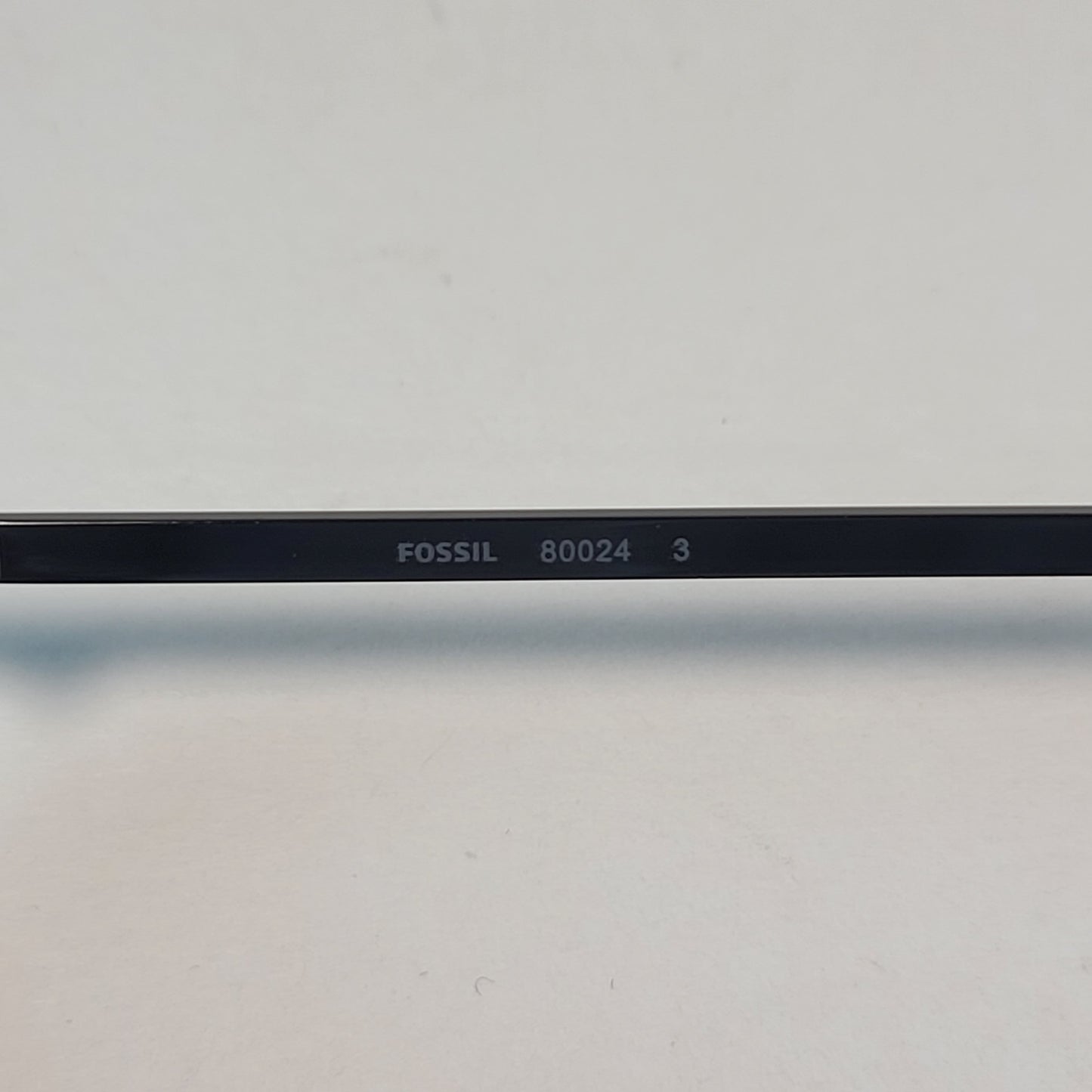 Fossil FM141 Pilot Style Sunglasses Matte Black Dark Silver Gunmetal Frame Solid Gray Lens