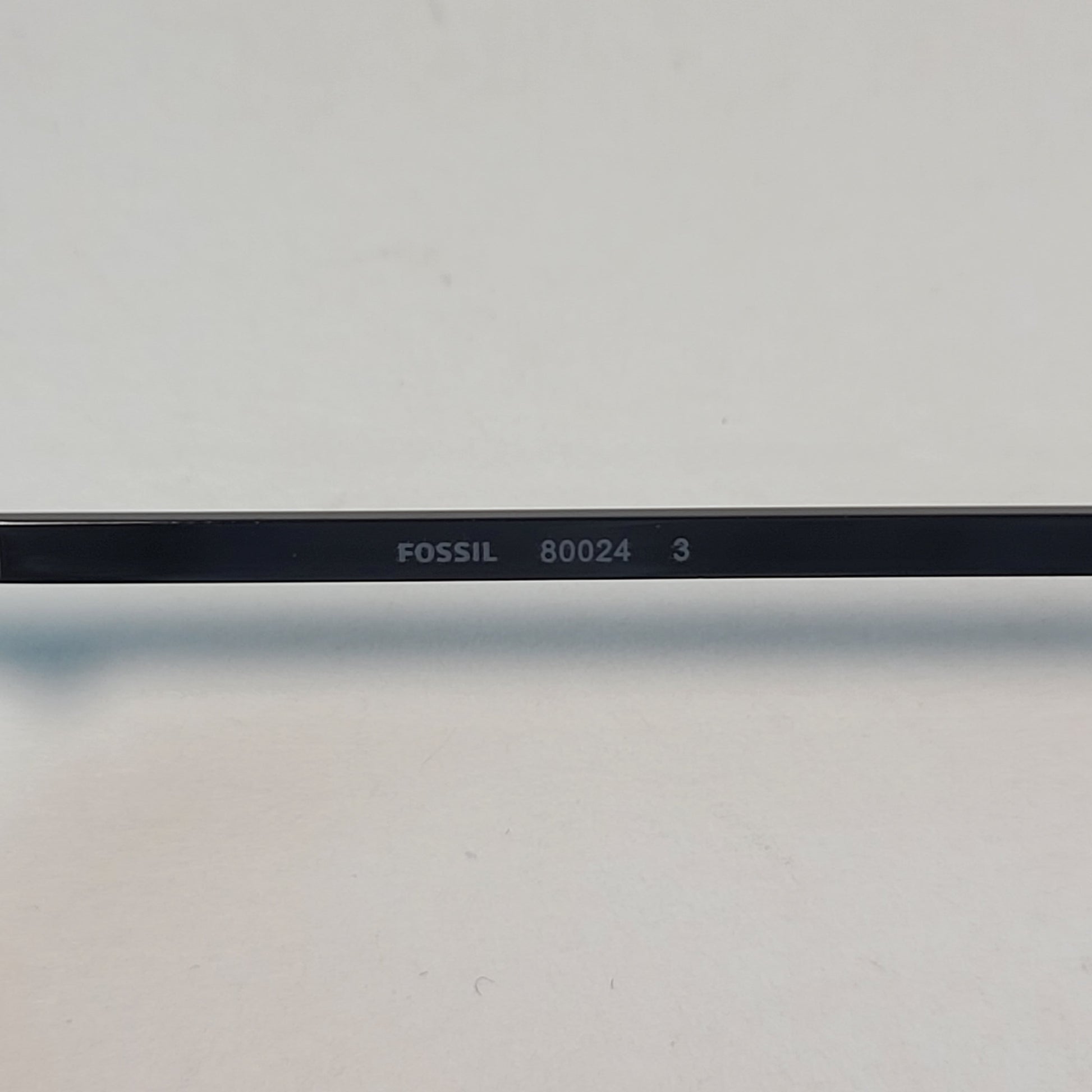 Fossil FM141 Pilot Style Sunglasses Matte Black Dark Silver Gunmetal Frame Solid Gray Lens