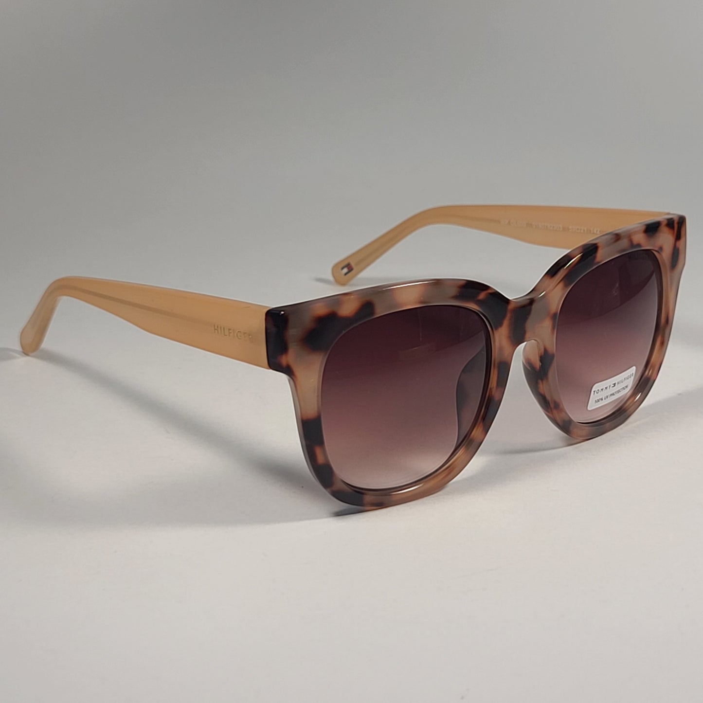 Tommy Hilfiger WP OL600 Oversize Sunglasses Light Tortoise Brown Gradient Lens