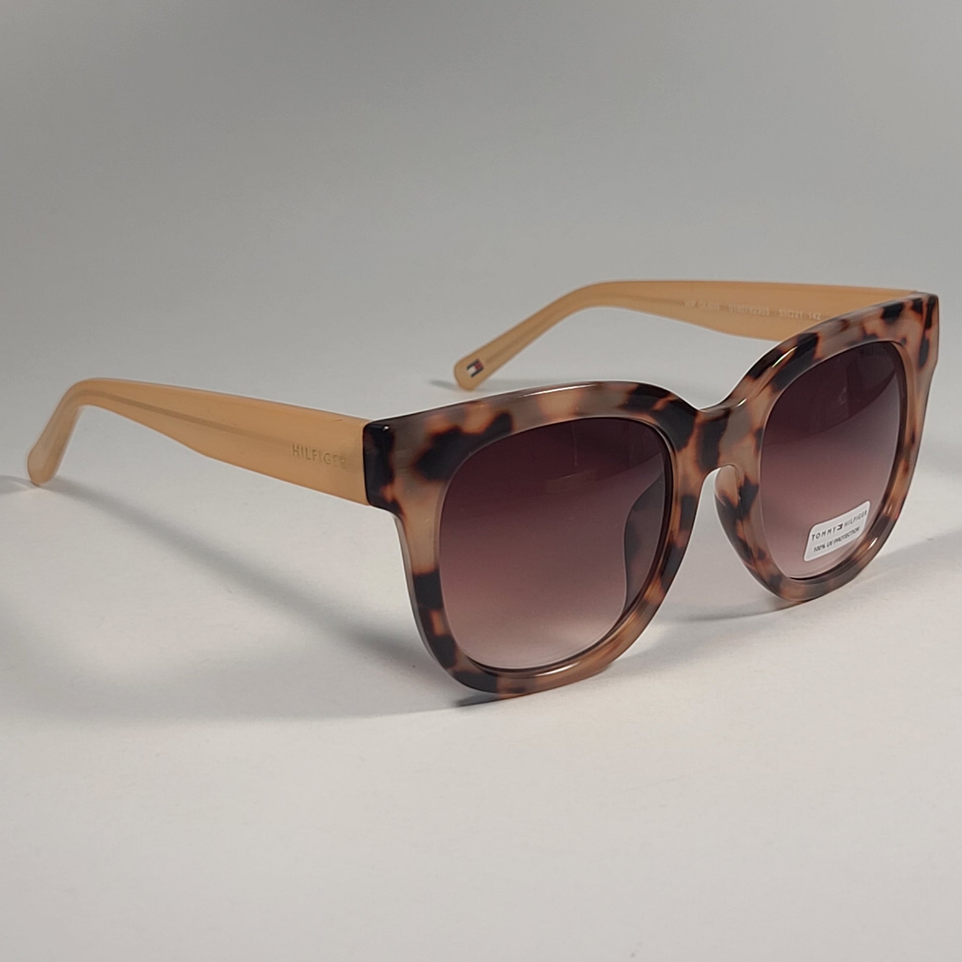 Tommy Hilfiger WP OL600 Oversize Sunglasses Light Tortoise Brown Gradient Lens