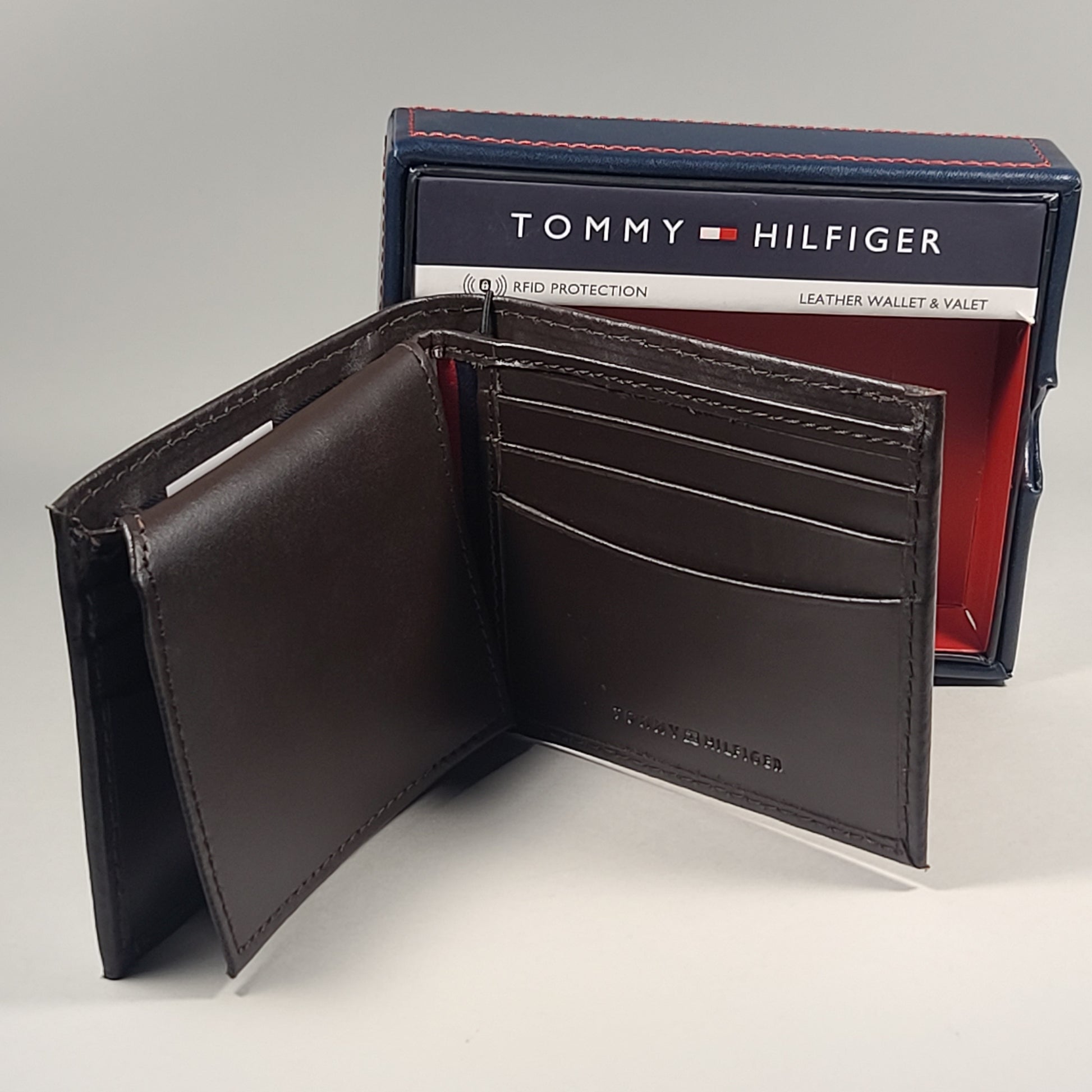 Rfid Protection Tommy Hilfiger Men's Leather Wallet Tommy