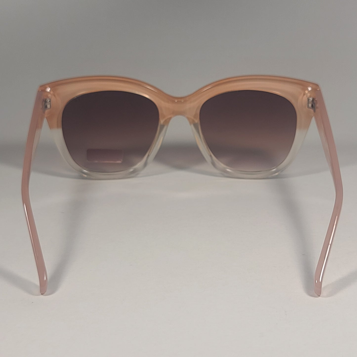 Tommy Hilfiger WP OL598 Oversized Sunglasses Nude Crystal Frame Brown Gradient Lens 54mm - Sunglasses