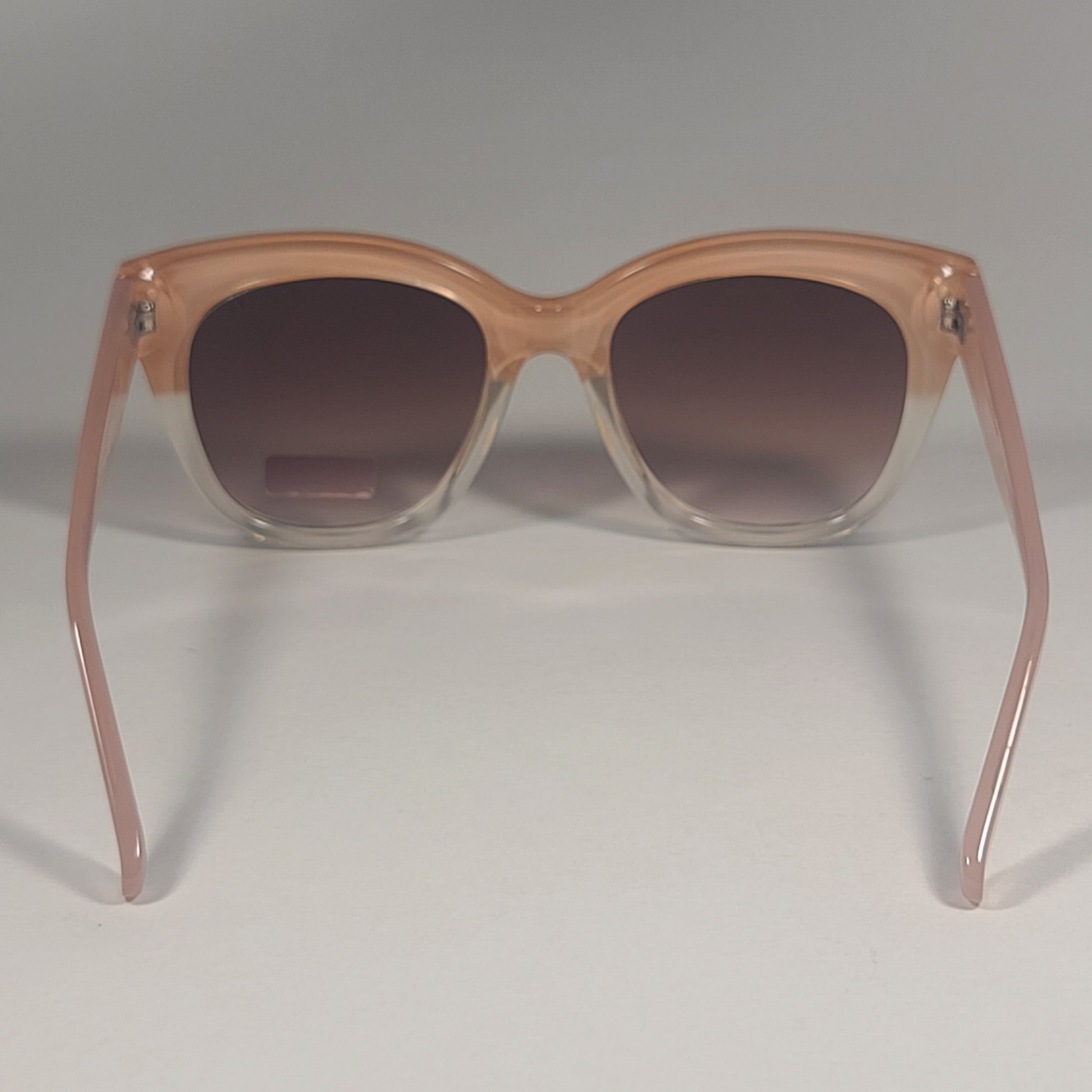 Tommy Hilfiger WP OL598 Oversized Sunglasses Nude Crystal Frame Brown Gradient Lens 54mm - Sunglasses