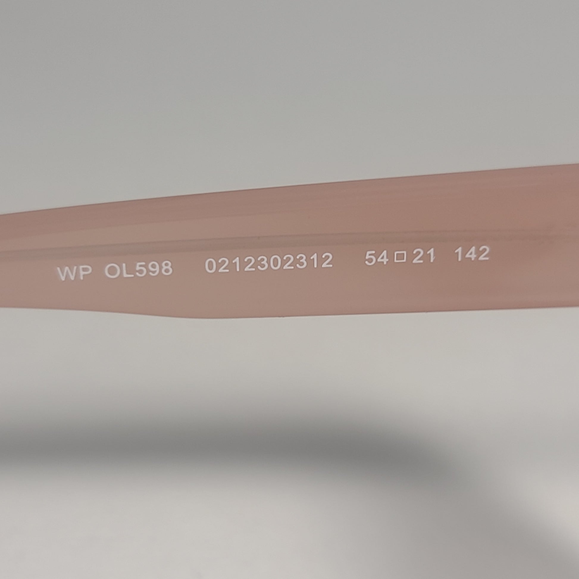 Tommy Hilfiger WP OL598 Oversized Sunglasses Nude Crystal Frame Brown Gradient Lens 54mm - Sunglasses