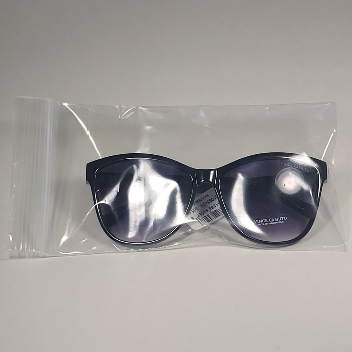 Occhiali Da Sole Donna Vince Camuto VC 1064 Oversize Neri Con Lenti Sfumate Marroni - NUOVI - Foto 3