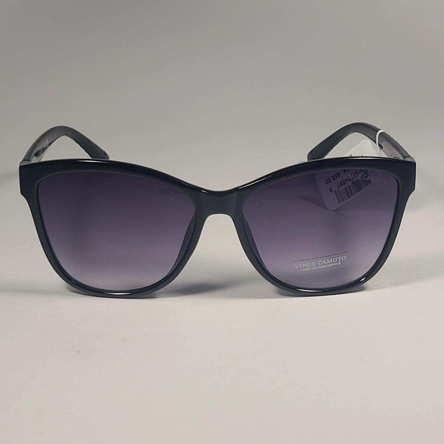 Vince Camuto VC1063 OX Cat Eye Sunglasses Shiny Black Frame Smoke Gradient Lens - Sunglasses