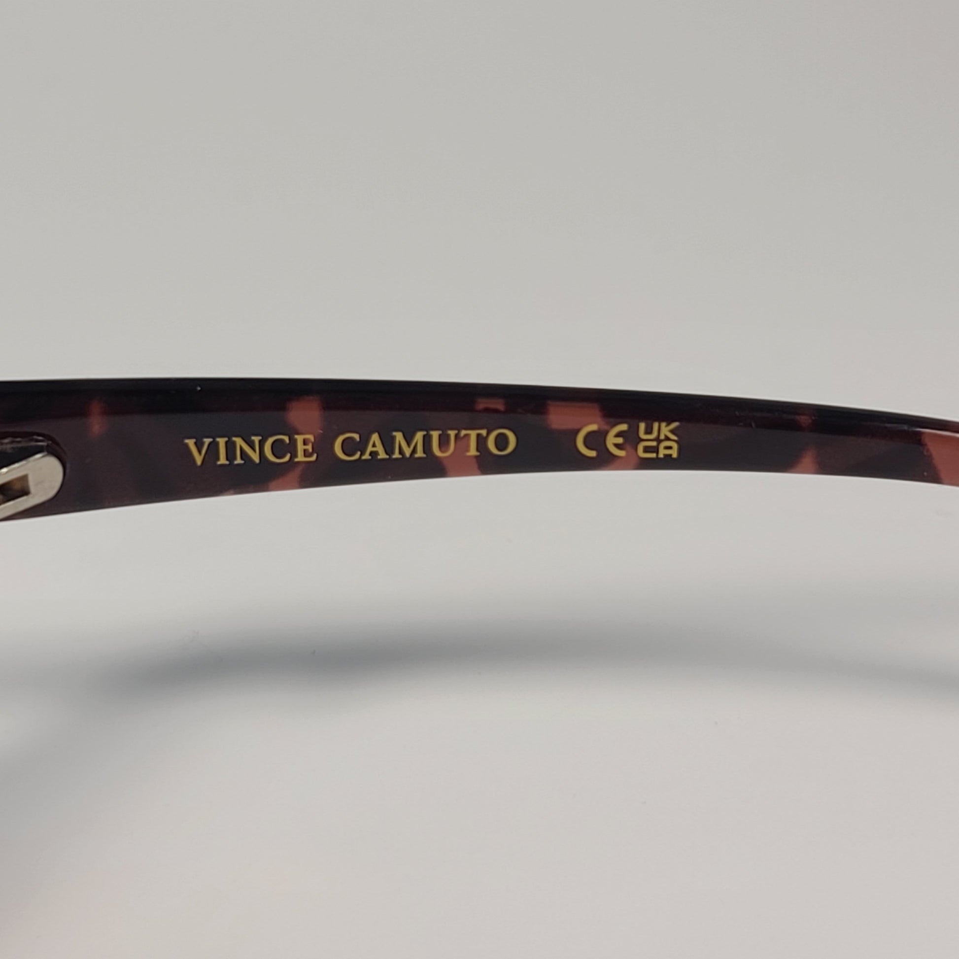 Vince Camuto VC1000 GLD Rimless Shield Sunglasses Gold Brown Frame Brown Gradient Lens - Sunglasses