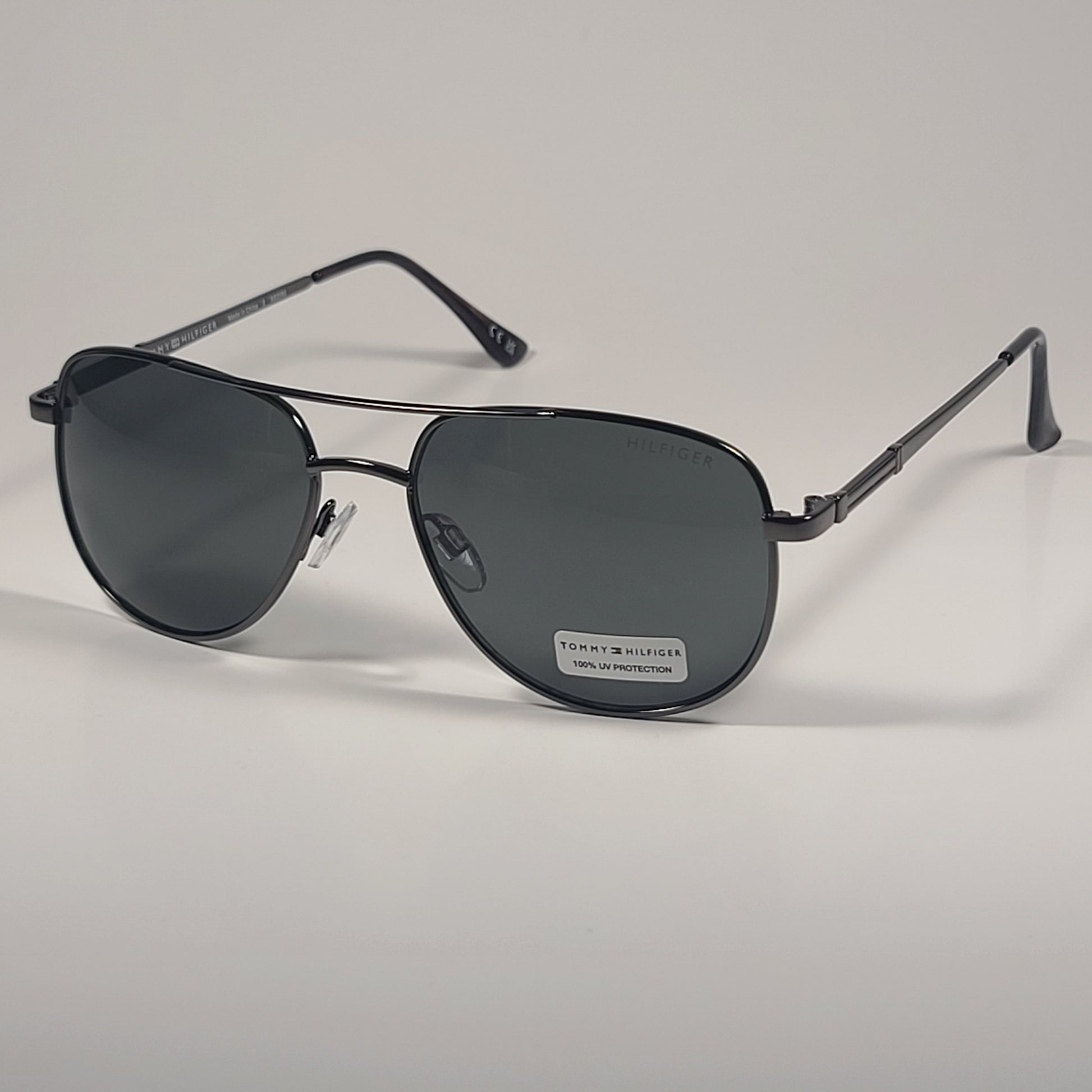 tommy hilfiger goggles Tommy Hilfiger MM OM633 Aviator Pilot Sunglasses Gunmetal Frame Gray G – TheSunglassFashion