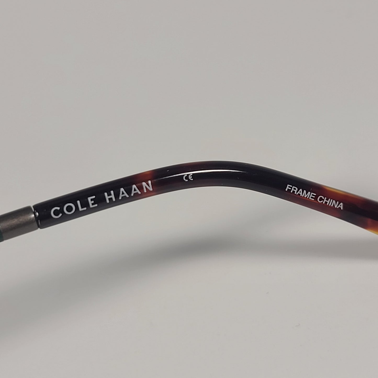 Cole Haan CH6068 320 Square Sunglasses Green Tortoise Fade Green Gray Lens 55mm