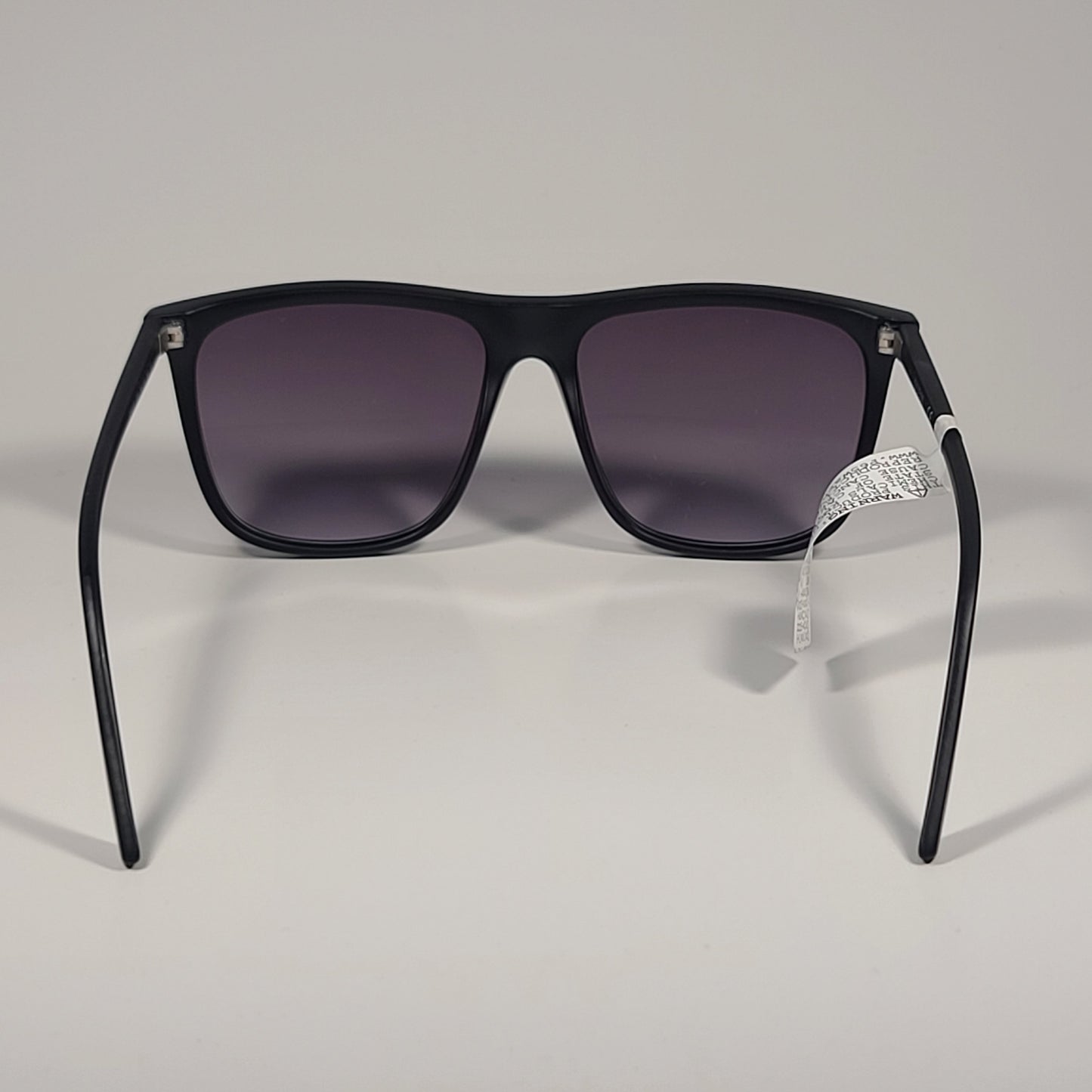 Guess GF0222 02B Rectangular Sunglasses Matte Black Frame Smoke Gradient Lens - Sunglasses