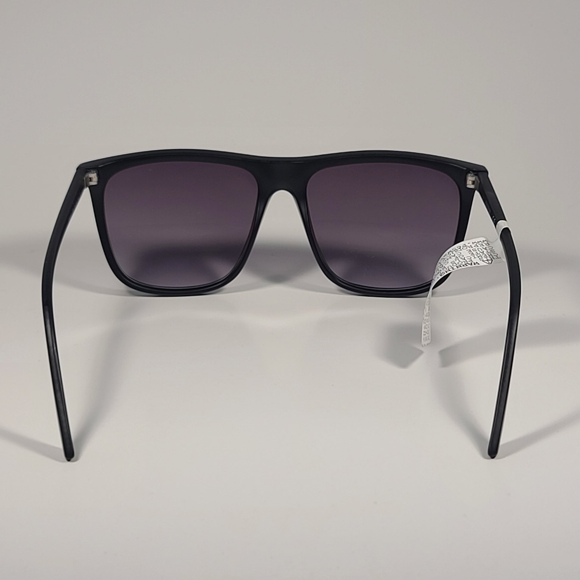 Guess GF0222 02B Rectangular Sunglasses Matte Black Frame Smoke Gradient Lens - Sunglasses
