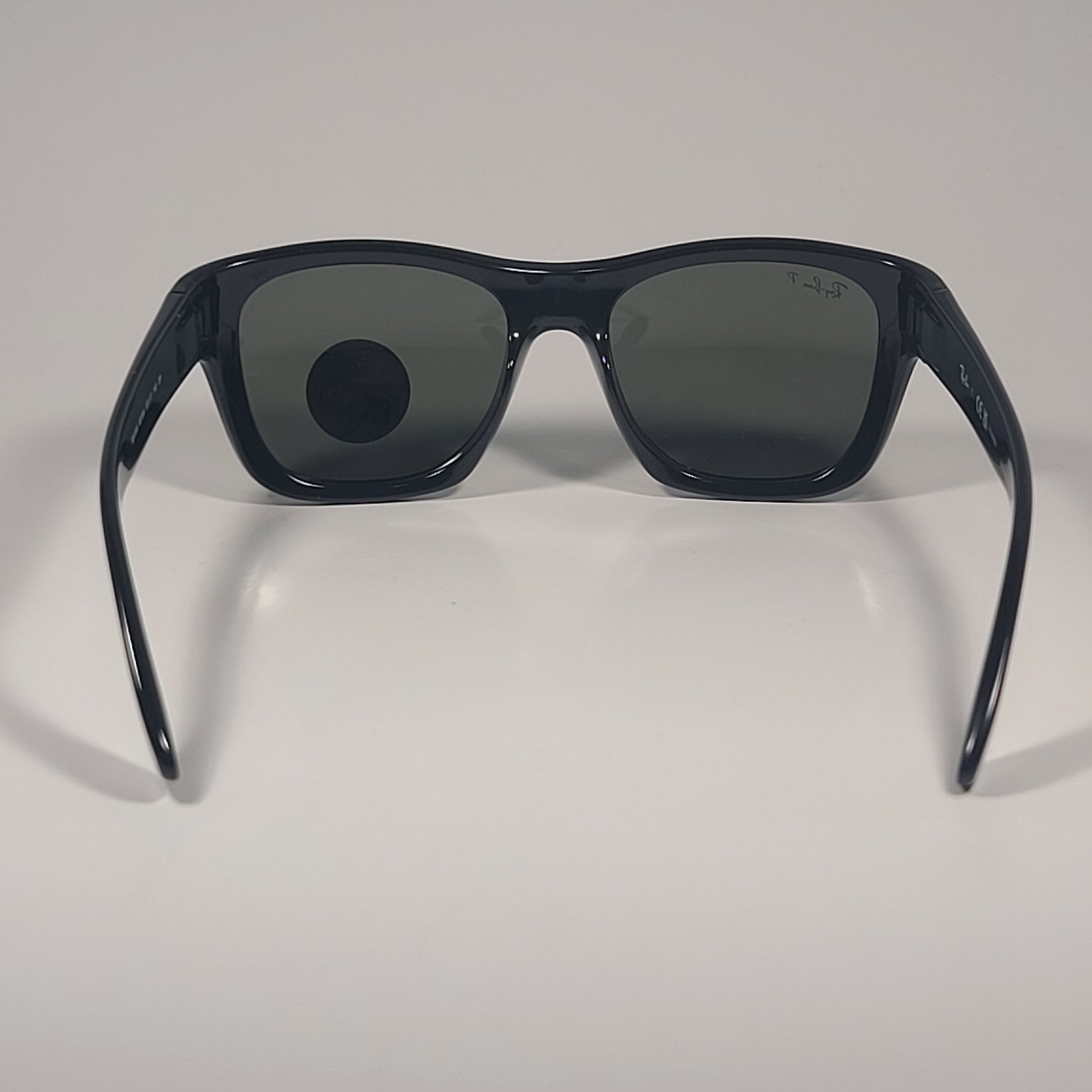 Ray-Ban New Wayfarer Classic Polarized Sunglasses Black / Green RB4184 601/9A - Sunglasses