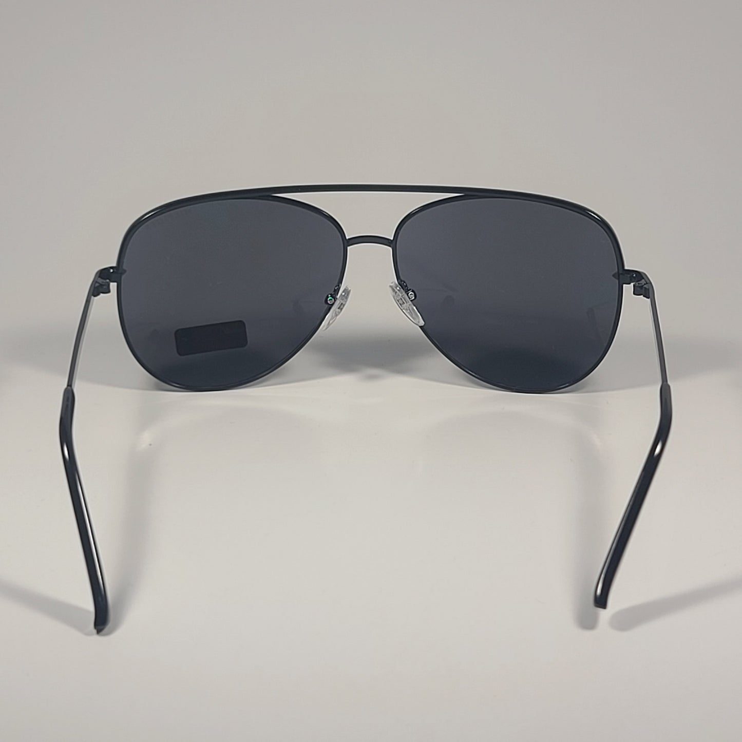 Tommy Hilfiger ’Sully’ MM OM594 Aviator Sunglasses Shiny Black Metal Gray Lens - Sunglasses