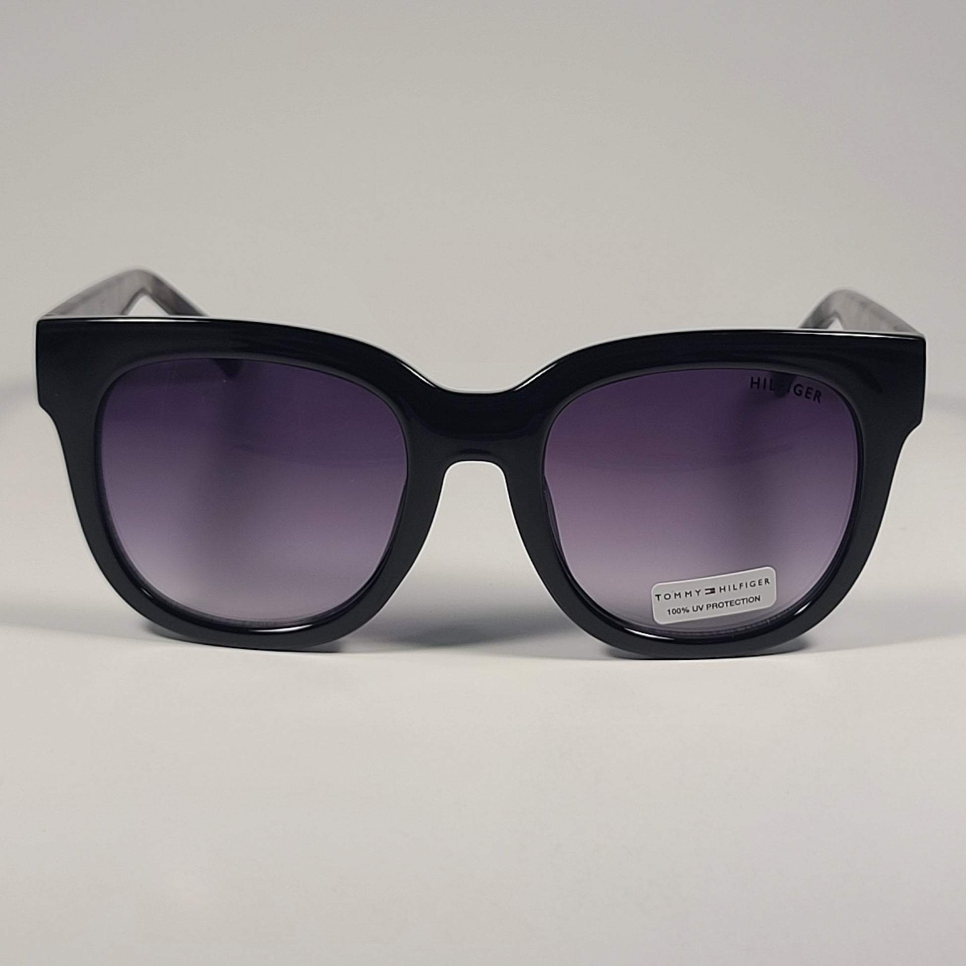 Tommy Hilfiger WP OL600 Oversize Sunglasses Black Tortoise Smoke Gradient Lens 53mm - Sunglasses