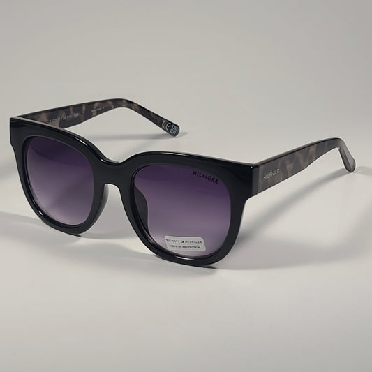 Tommy Hilfiger WP OL600 Oversize Sunglasses Black Tortoise Smoke Gradient Lens 53mm - Sunglasses