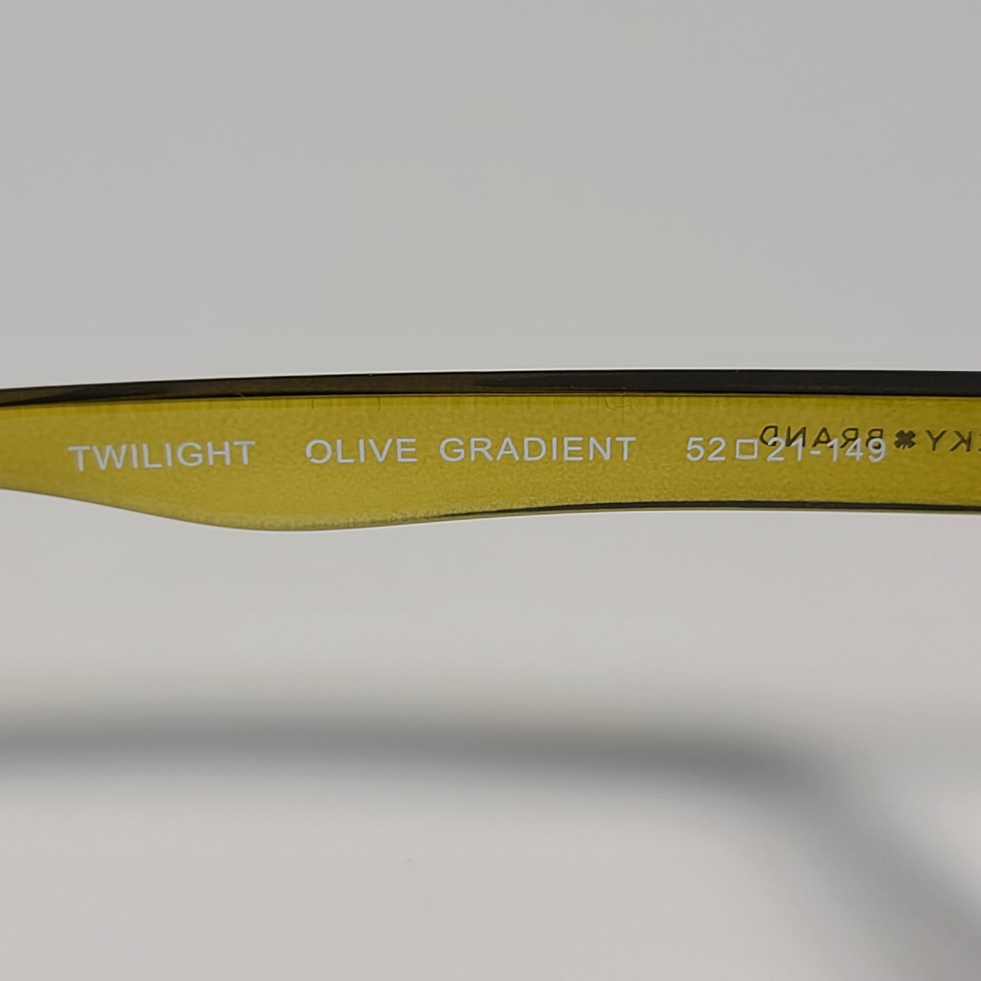 Lucky Brand Twilight Square Sunglasses Olive Gradient Frame Brown Lens 52mm - Sunglasses