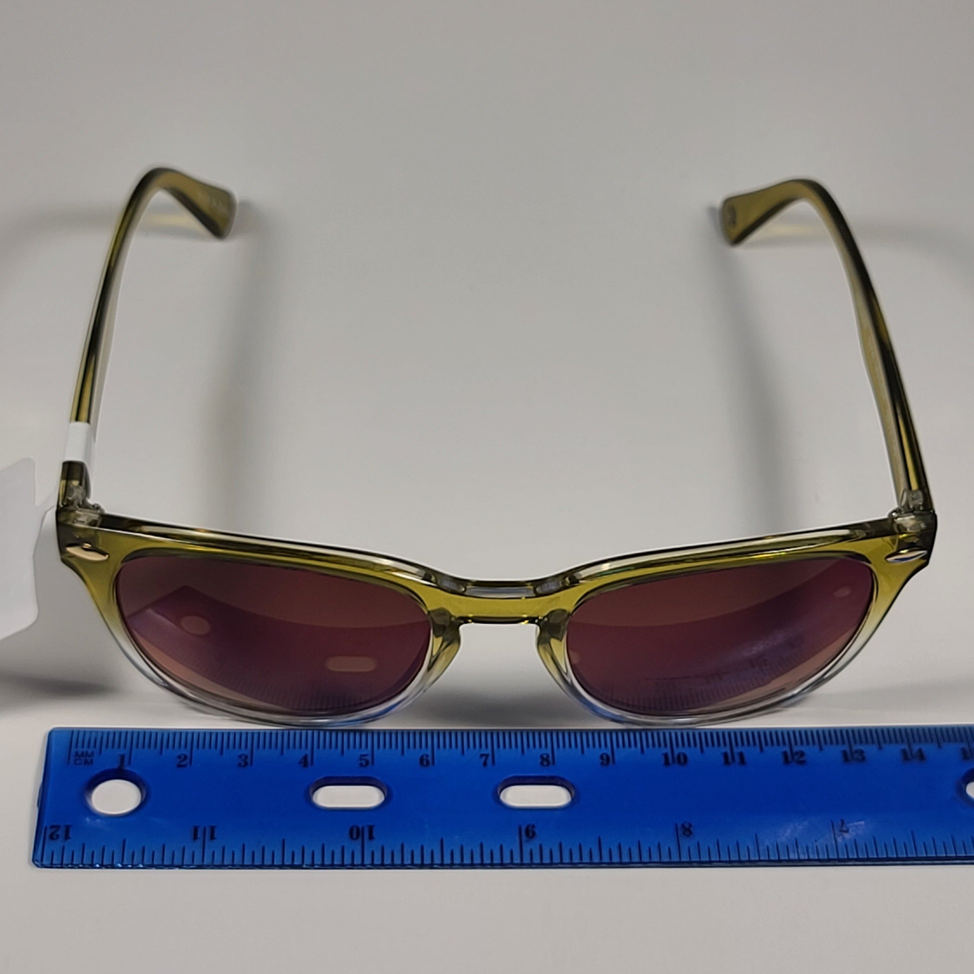 Lucky Brand Twilight Square Sunglasses Olive Gradient Frame Brown Lens 52mm - Sunglasses