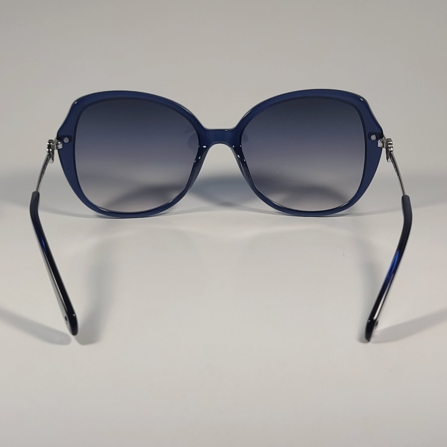 Kate Spade Taliyah/G/S PJP14 Oversize Sunglasses Blue Silver Frame Gray Gradient 57mm - Sunglasses