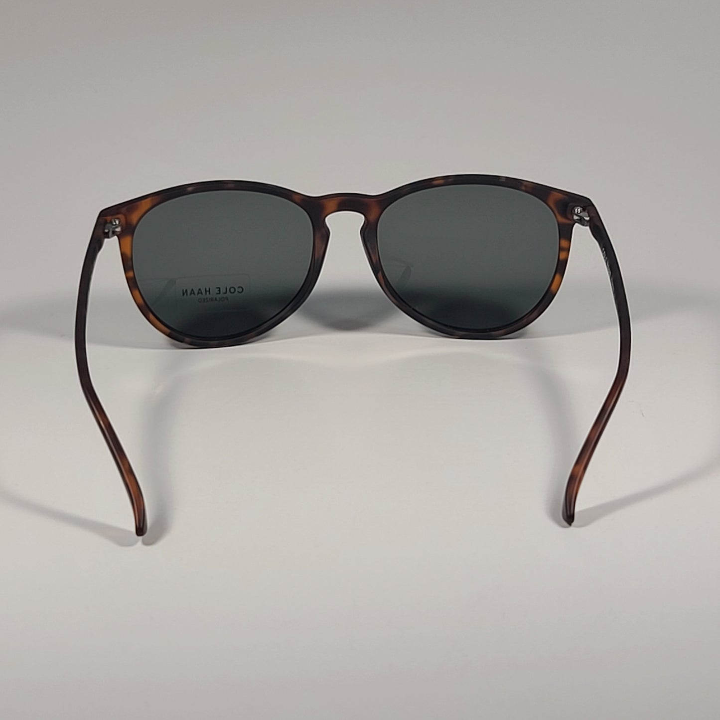 Cole Haan CH8502 215 Polarized Key Hole Sunglasses Matte Brown Tortoise Green Lens 55mm - Sunglasses