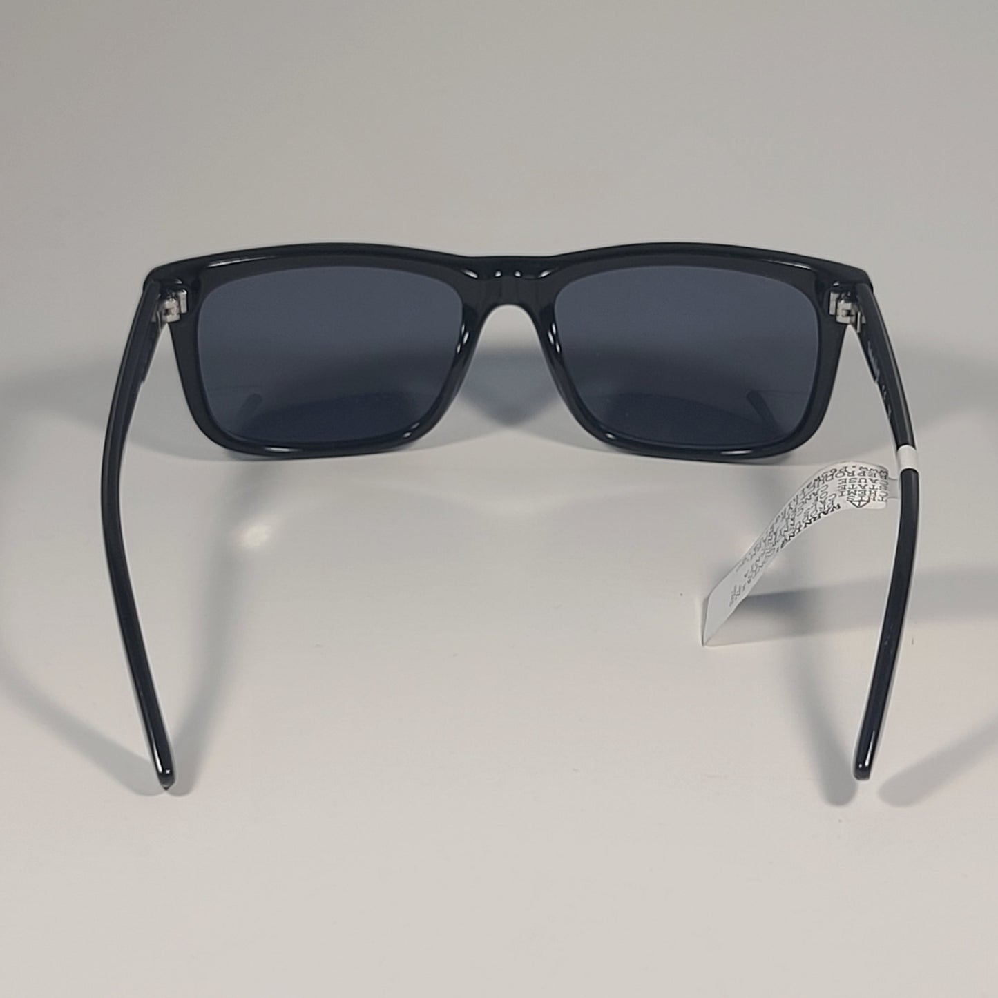 Timberland Rectangular Sunglasses Shiny Black Frame Gray Lens TB7153 01A - Sunglasses