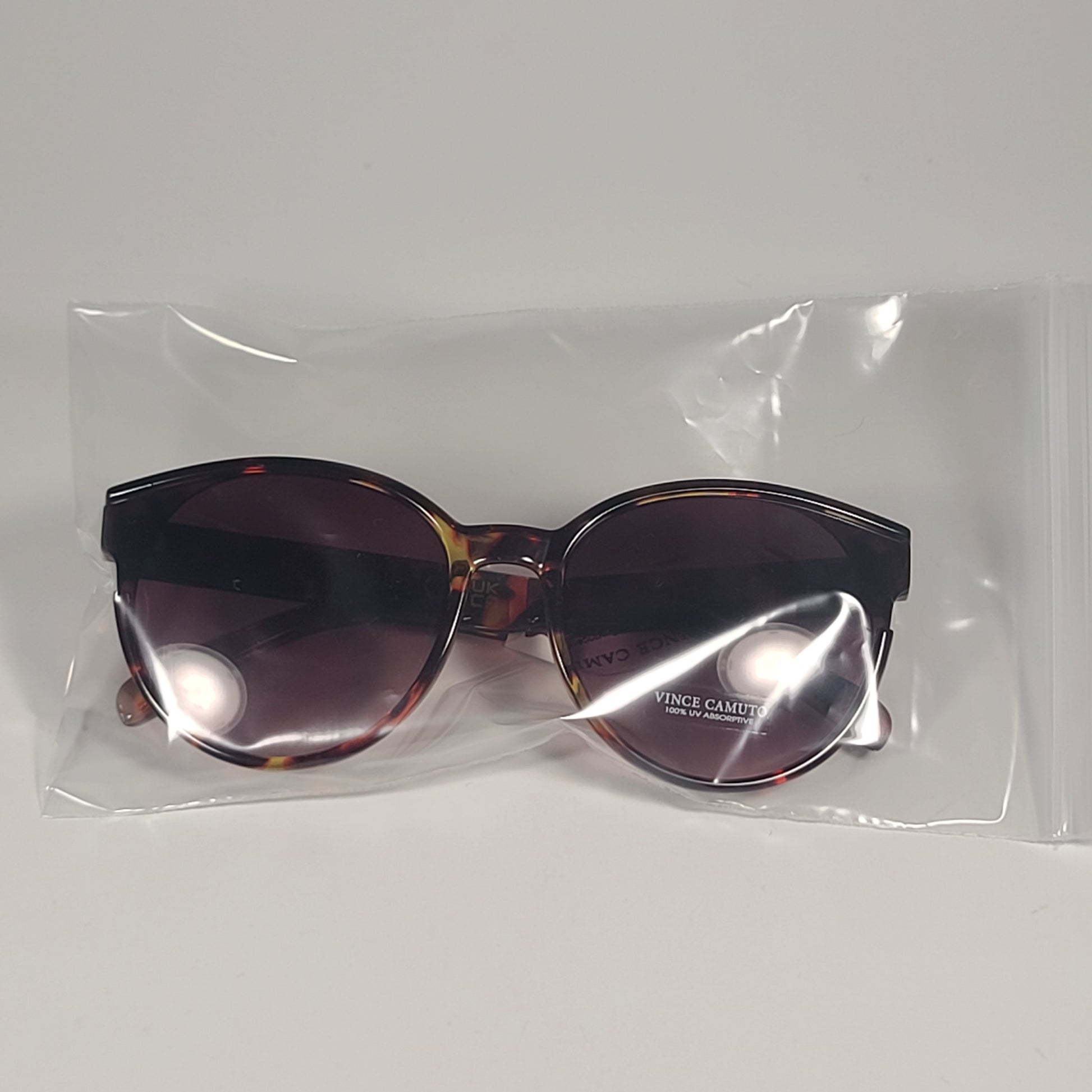 Vince Camuto VC1061 TS Round Sunglasses Brown Tortoise Frame Brown Gradient Lens - Sunglasses