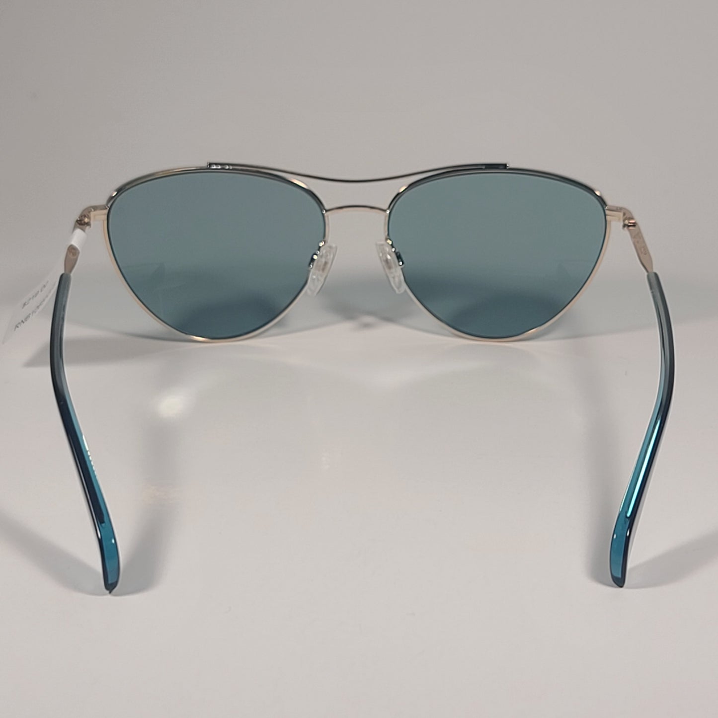 RAG & BONE RNB1065/G/S OGAQT Pilot Sunglasses Gold Frame Teal Solid Lens - Sunglasses