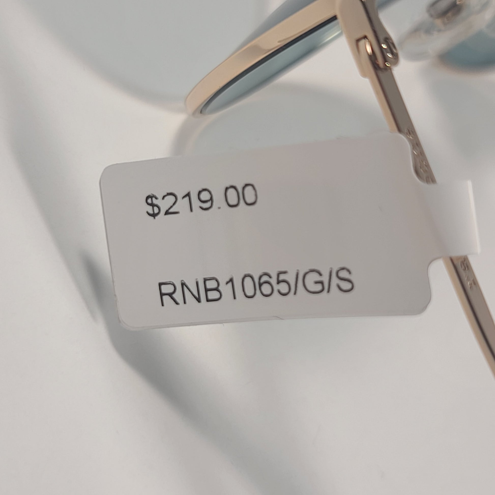 RAG & BONE RNB1065/G/S OGAQT Pilot Sunglasses Gold Frame Teal Solid Lens - Sunglasses