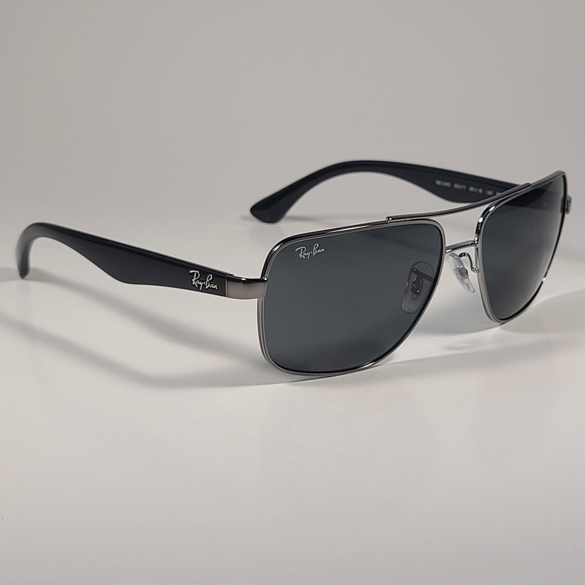 Ray-Ban Navigator Sunglasses Gunmetal Black Frame Green Lens RB3483 004/71 - Sunglasses