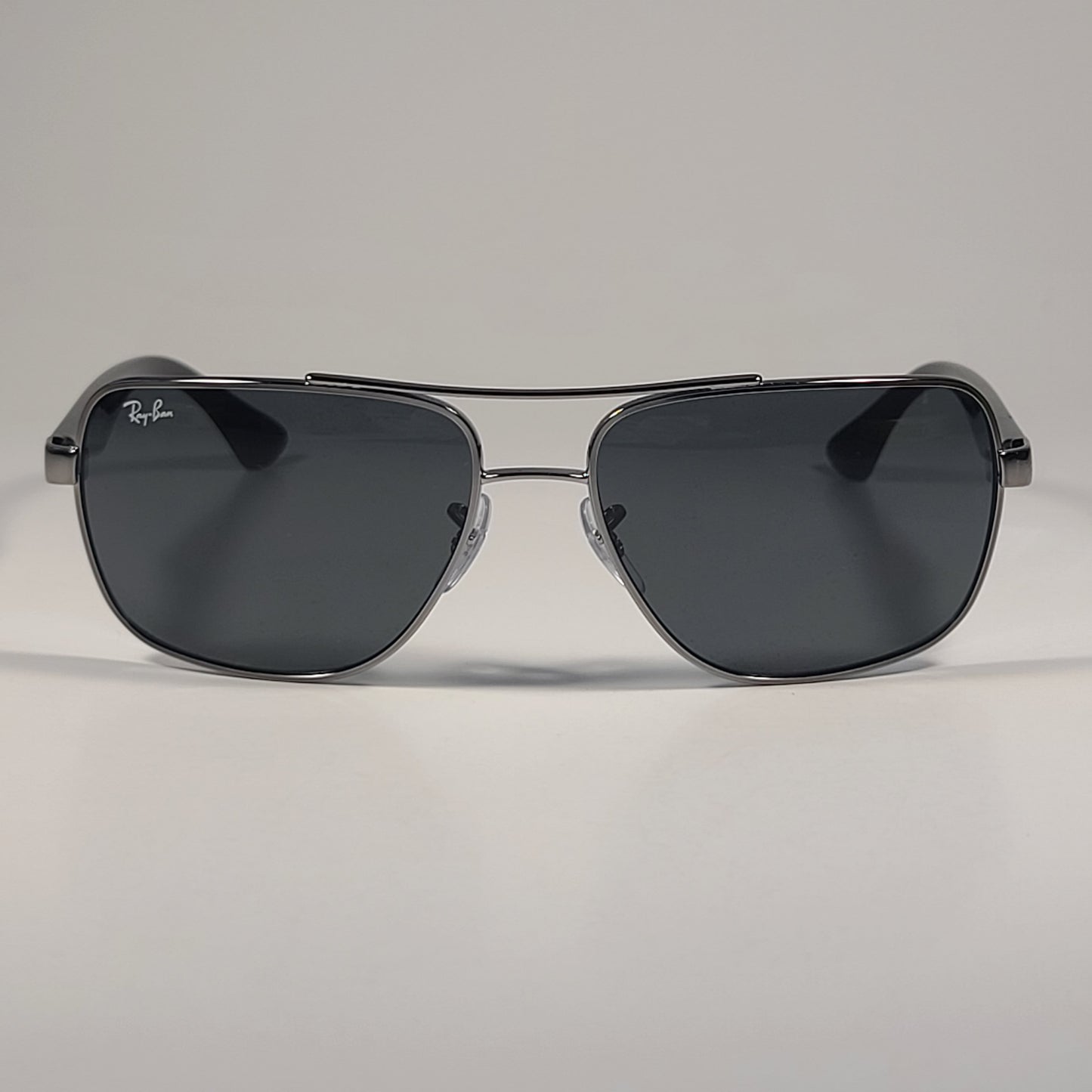 Ray-Ban Navigator Sunglasses Gunmetal Black Frame Green Lens RB3483 004/71 - Sunglasses