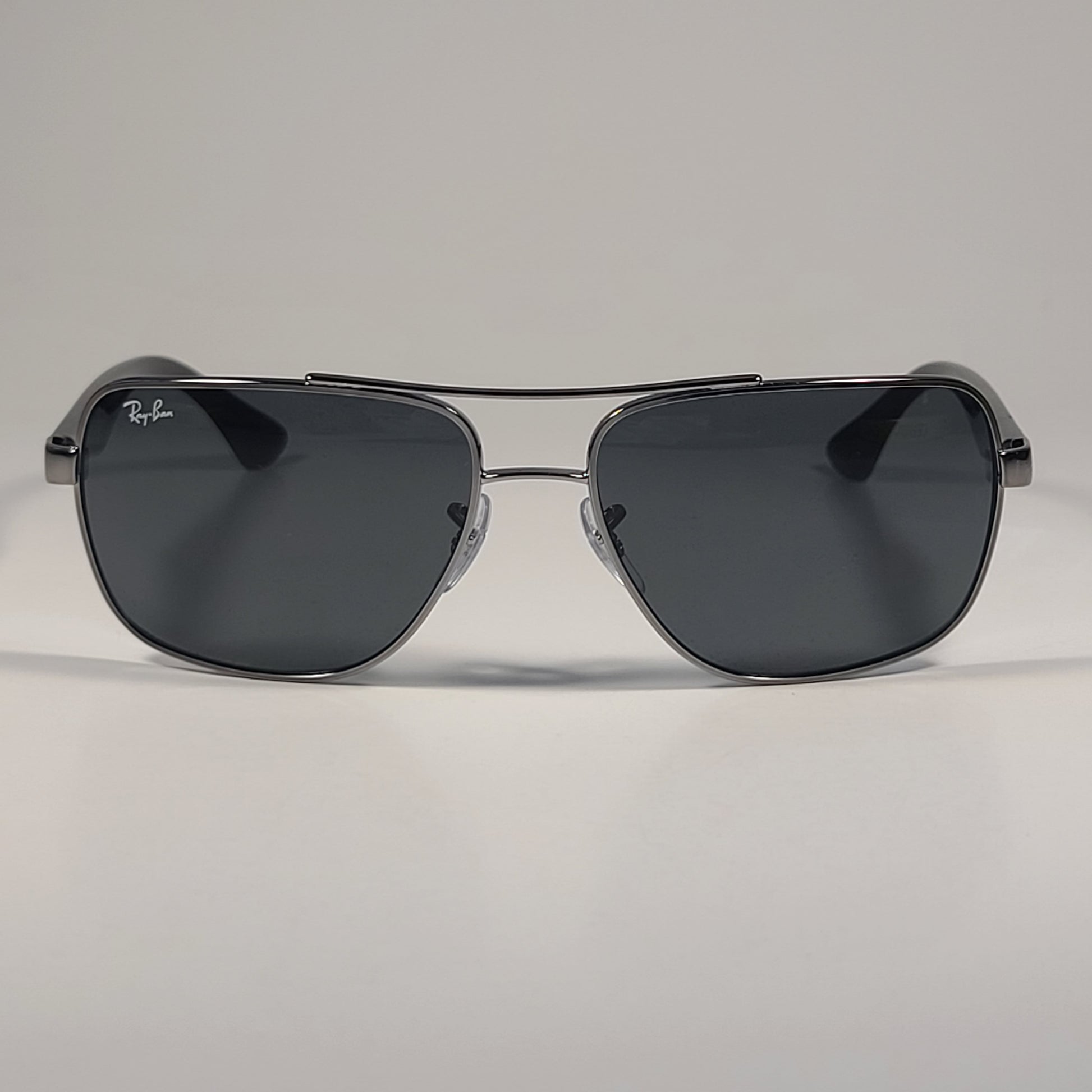 Ray-Ban Navigator Sunglasses Gunmetal Black Frame Green Lens RB3483 004/71 - Sunglasses