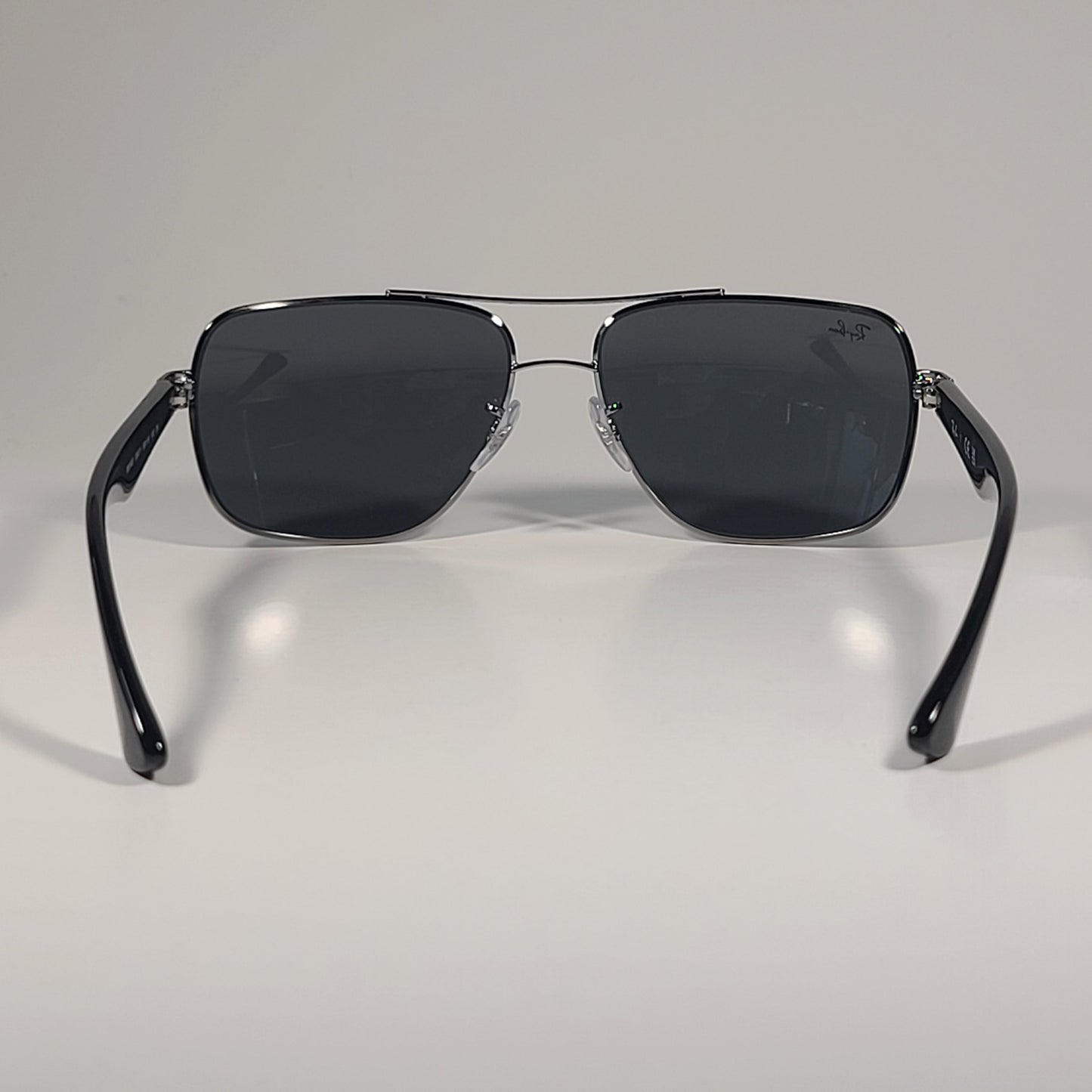 Ray-Ban Navigator Sunglasses Gunmetal Black Frame Green Lens RB3483 004/71 - Sunglasses