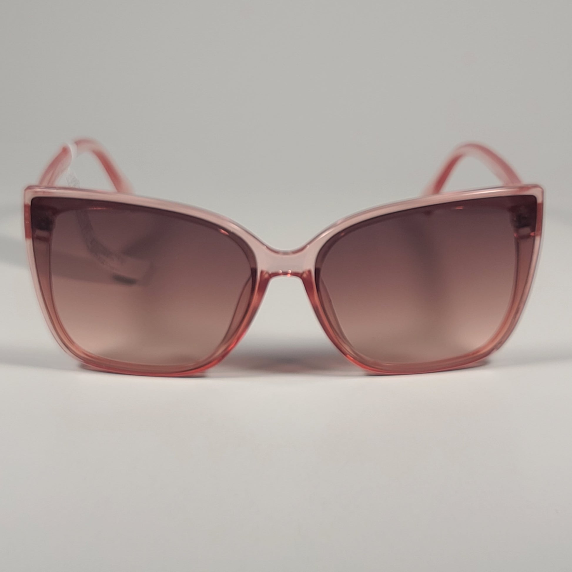 Guess GF0412 72F Oversized Butterfly Sunglasses Pink Crystal / Brown Gradient - Sunglasses