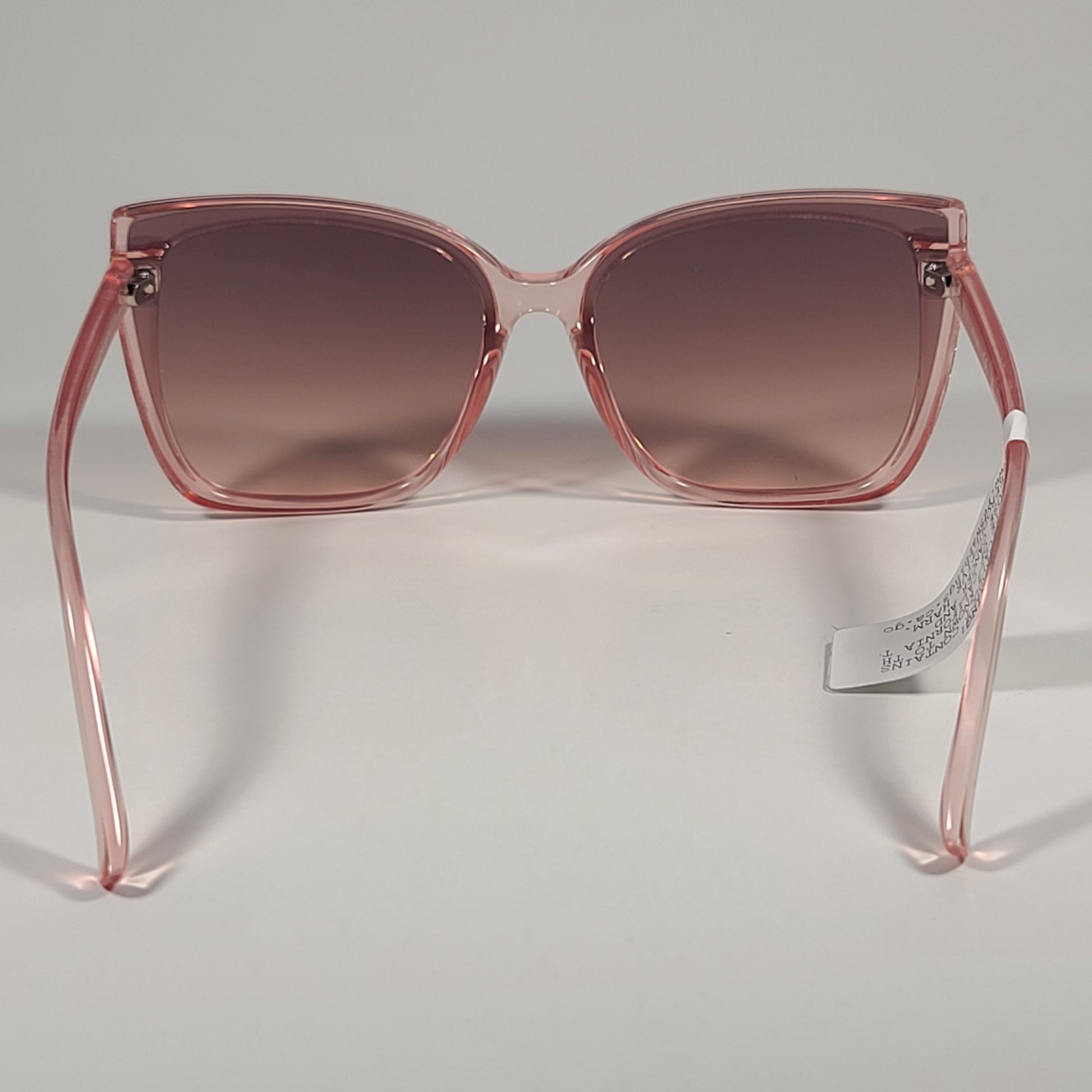 Guess GF0412 72F Oversized Butterfly Sunglasses Pink Crystal / Brown Gradient - Sunglasses