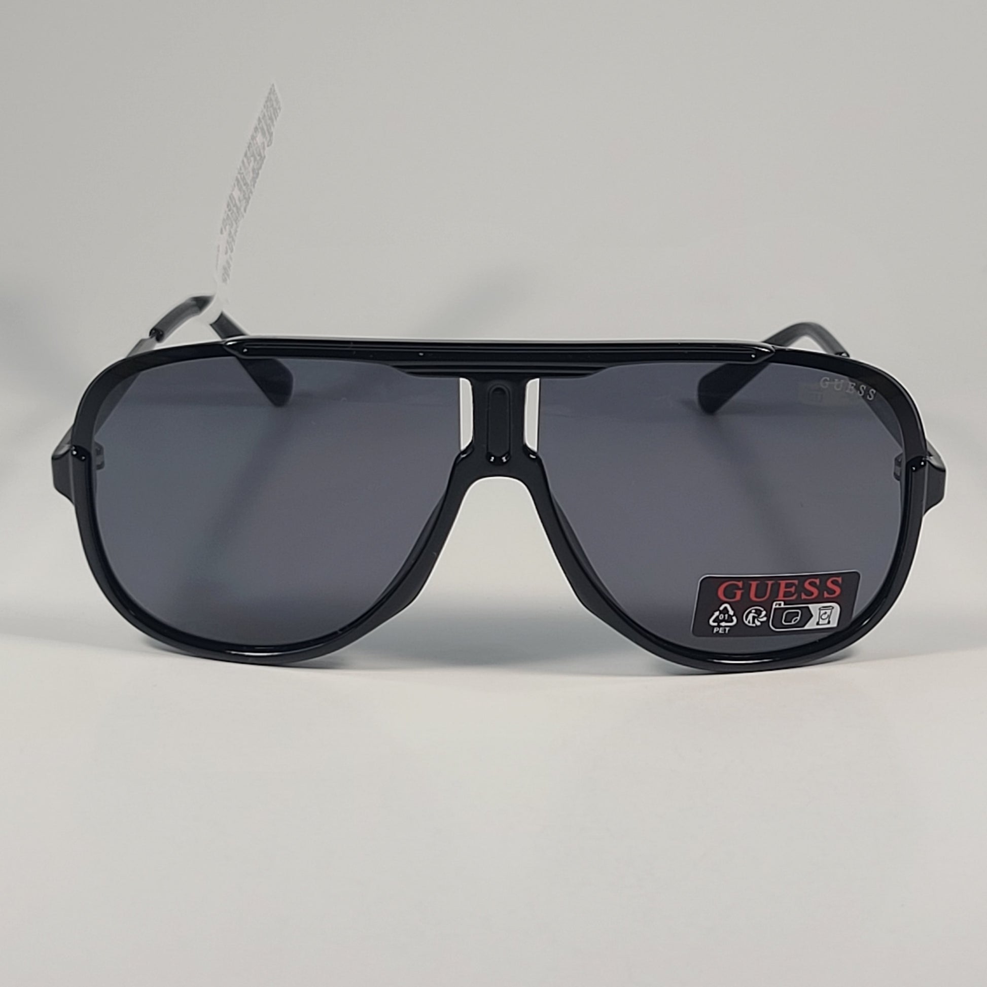 Guess GO00060 01A Aviator Pilot Sunglasses Black Gunmetal Frame