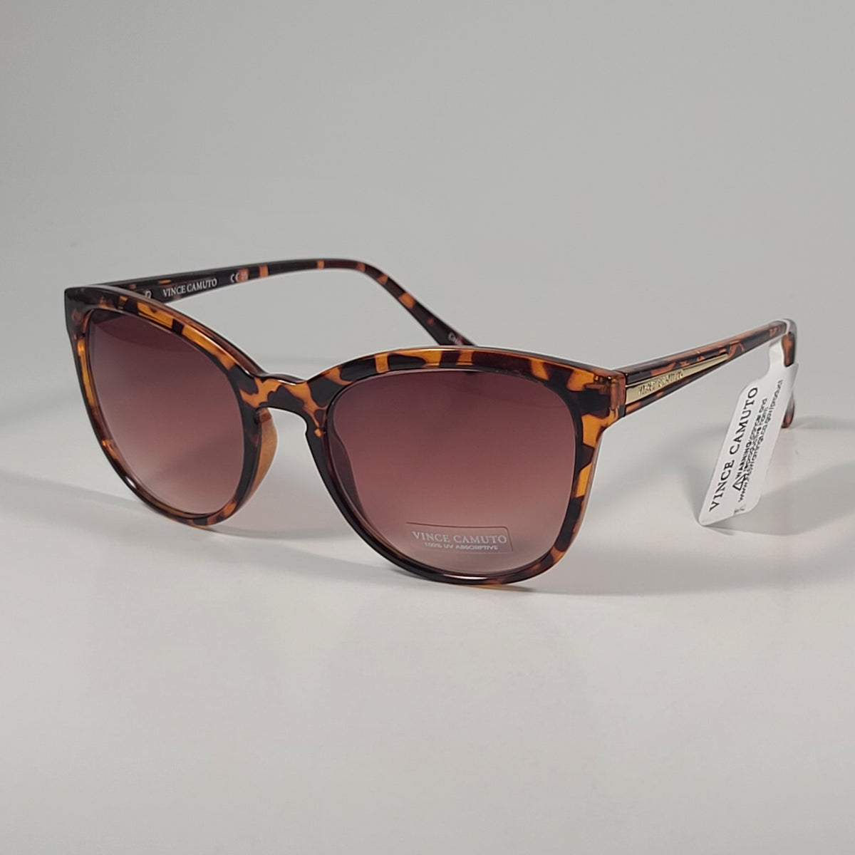 Vince Camuto VC672 TS Cat Eye Sunglasses Brown Tortoise  display picture 1