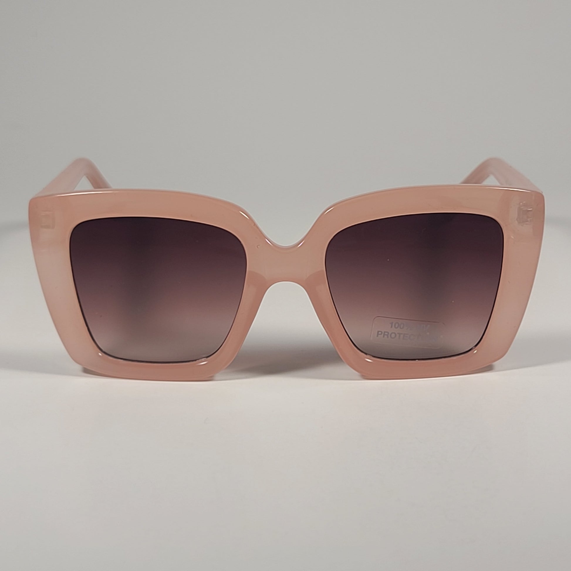 Fossil FW223 Oversize Butterfly Sunglasses Milky Nude Pink Brown Gradient Lens 50mm - Sunglasses