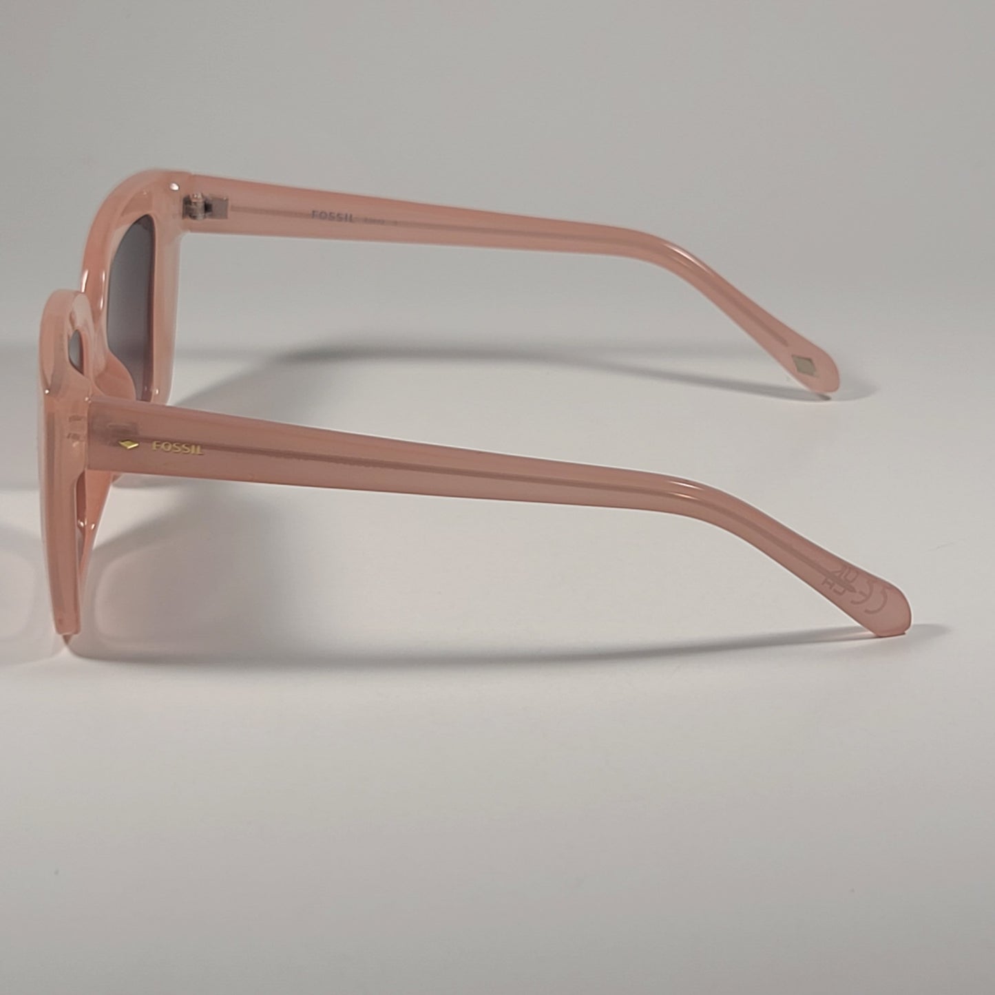 Fossil FW223 Oversize Butterfly Sunglasses Milky Nude Pink Brown Gradient Lens 50mm - Sunglasses