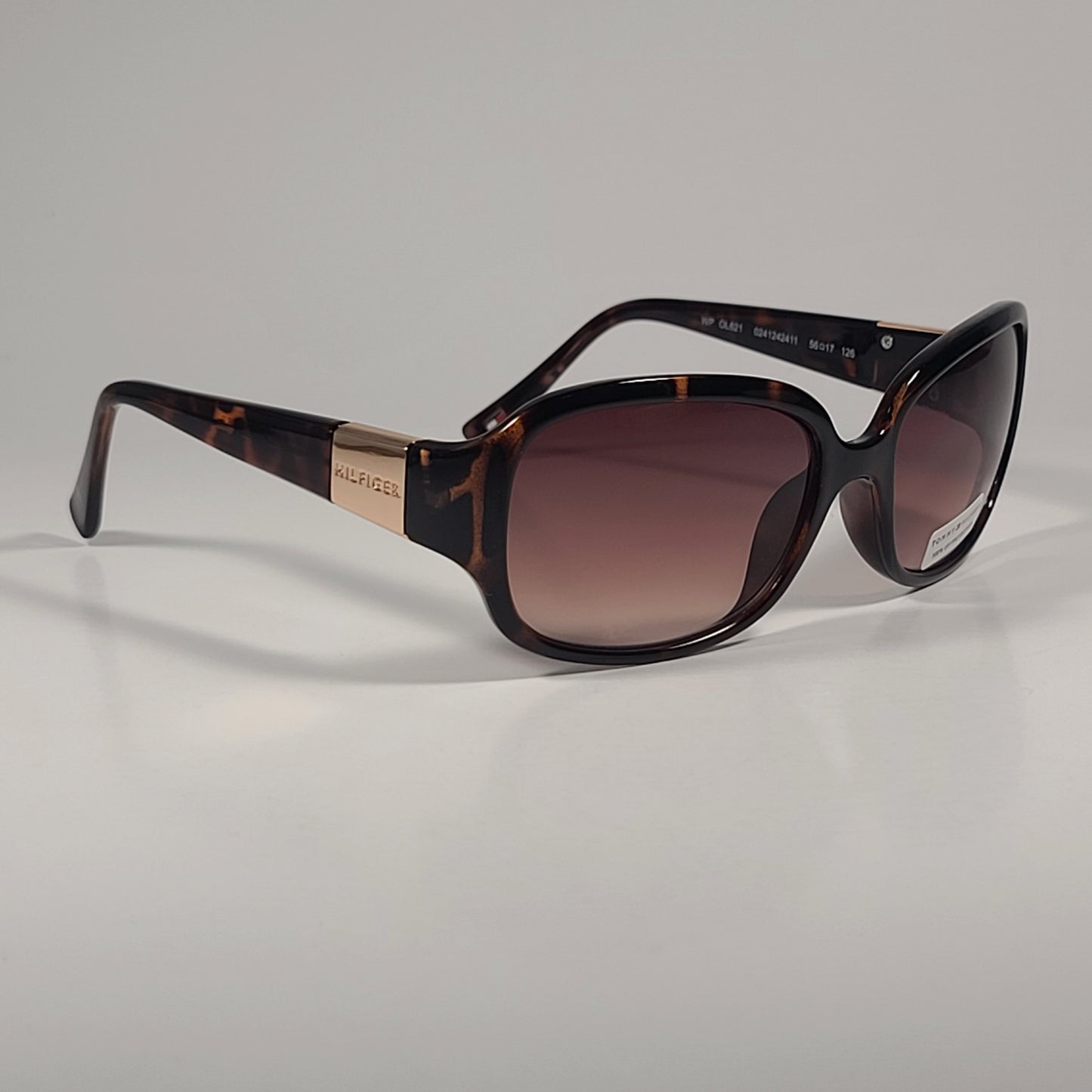 Tommy Hilfiger WP OL621 Oval Sunglasses Brown Tortoise Gold / Brown Gradient - Sunglasses