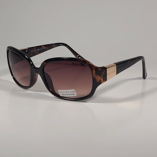 Tommy Hilfiger WP OL621 Oval Sunglasses Brown Tortoise Gold / Brown Gradient - Sunglasses