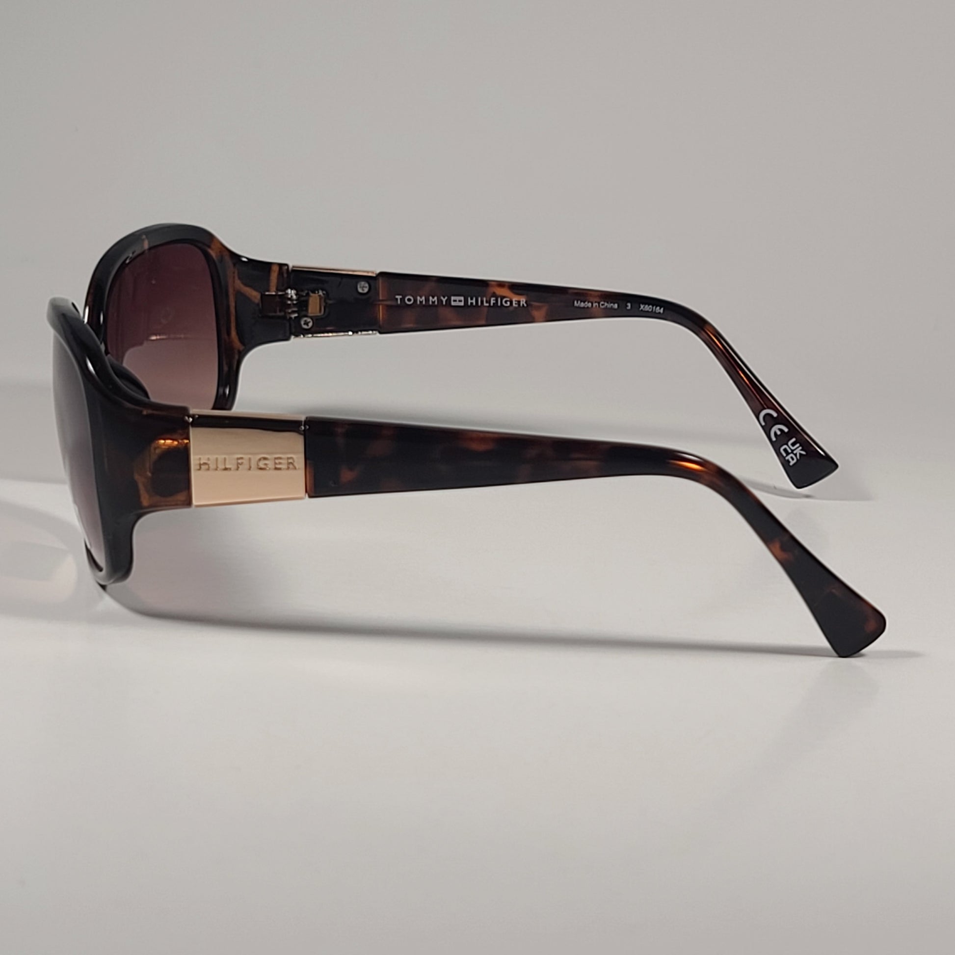 Tommy Hilfiger WP OL621 Oval Sunglasses Brown Tortoise Gold / Brown Gradient - Sunglasses