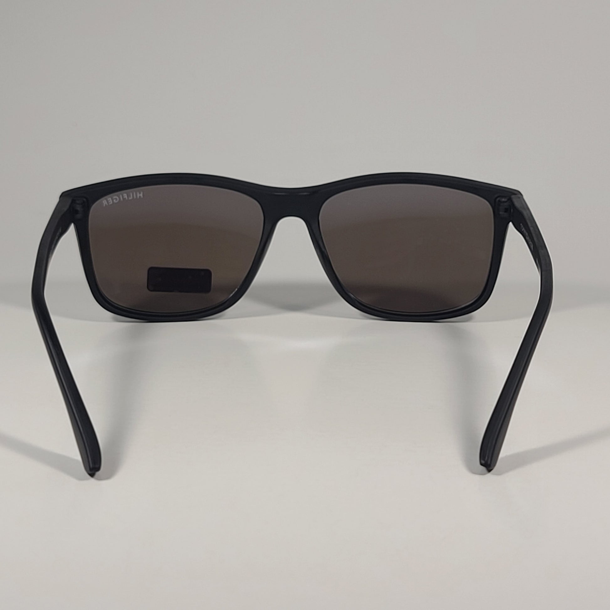 Tommy Hilfiger MP OM663 Rectangular Sunglasses Matte Black Blue Violet Flash Lens - Sunglasses