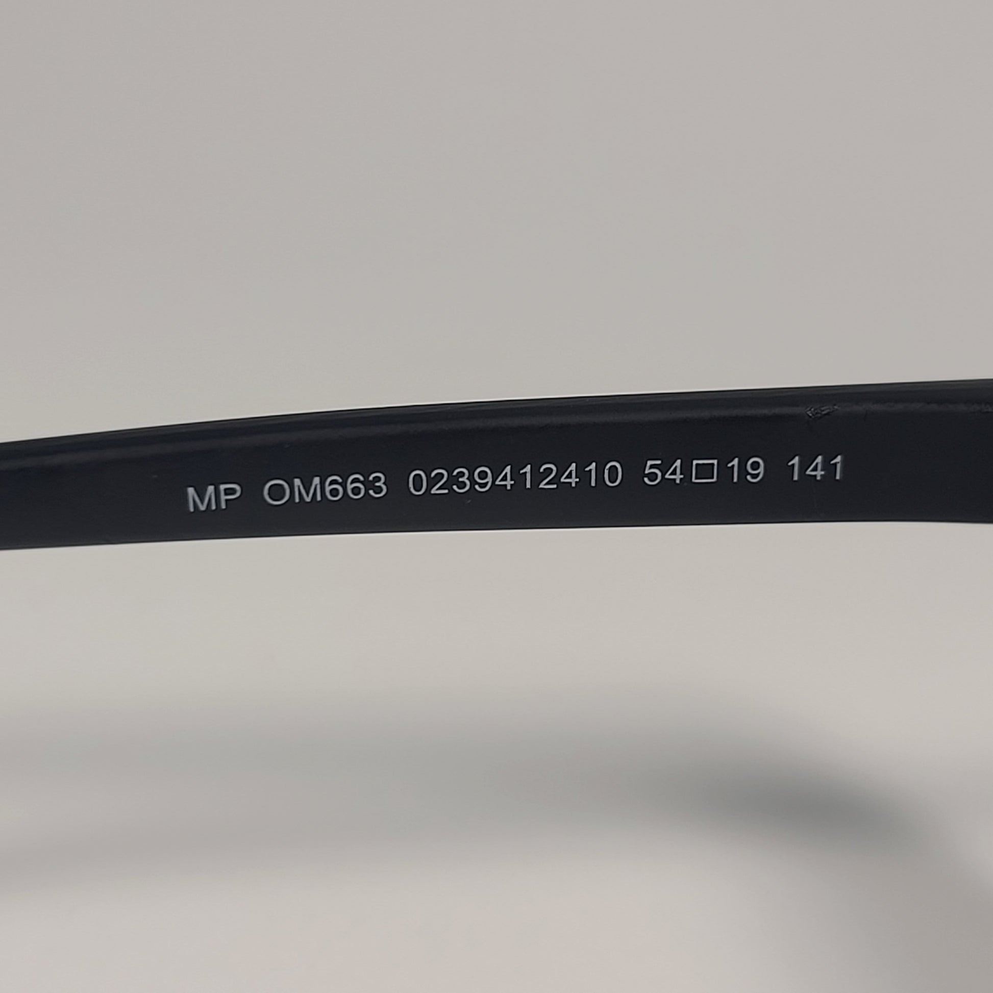 Tommy Hilfiger MP OM663 Rectangular Sunglasses Matte Black Blue Violet Flash Lens - Sunglasses