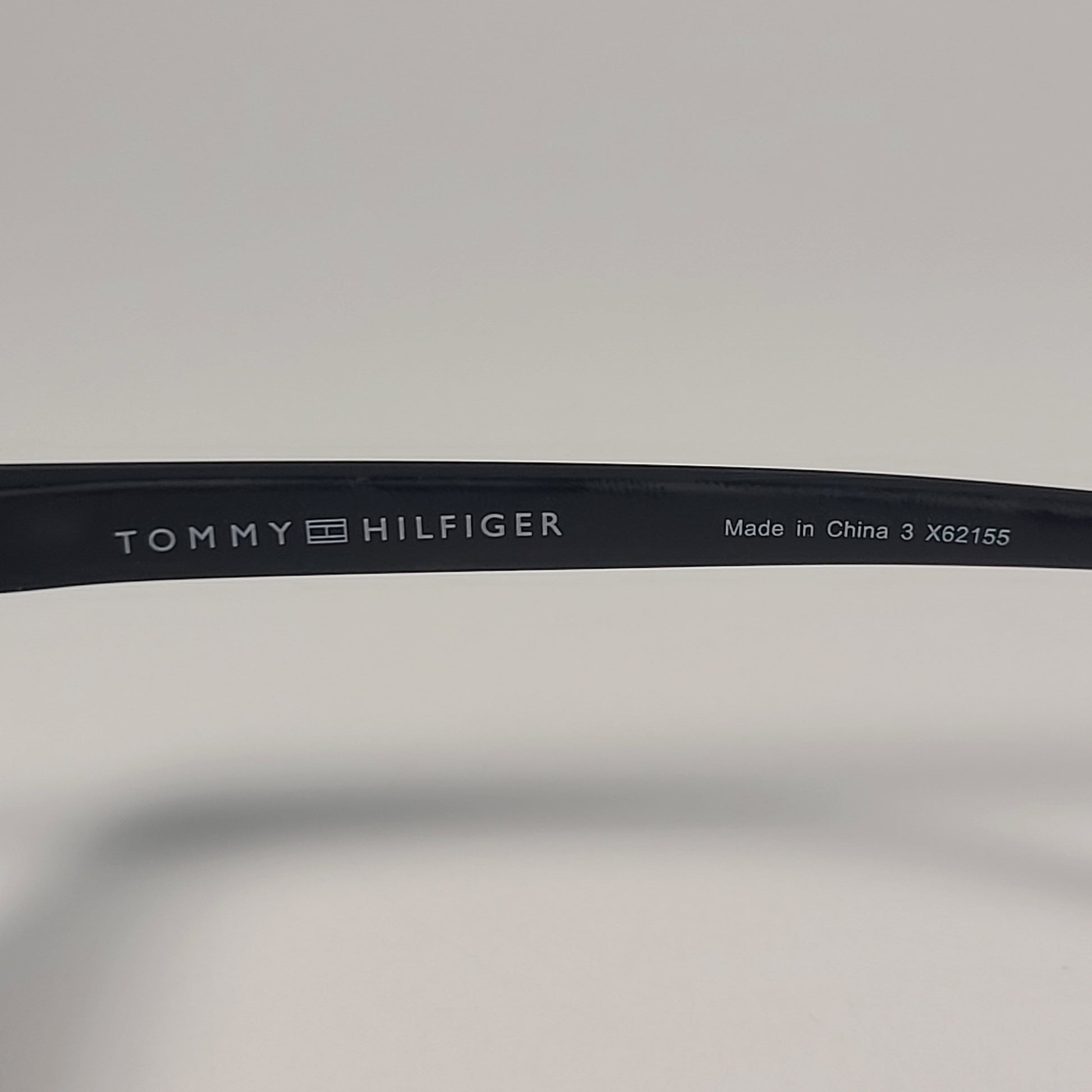 Tommy Hilfiger MP OM663 Rectangular Sunglasses Matte Black Blue Violet Flash Lens - Sunglasses
